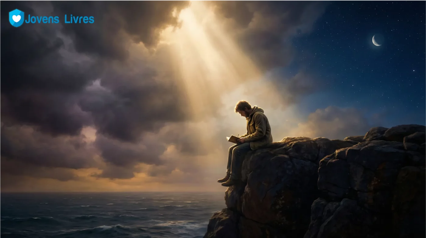 Mesmo no meio da tempestade, a luz da fé encontra um caminh