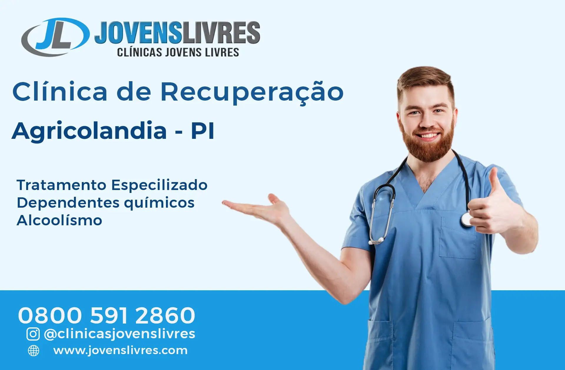 Clínica de Recuperação em Agricolândia - PI – Transforme Vidas com o Jovens Livres