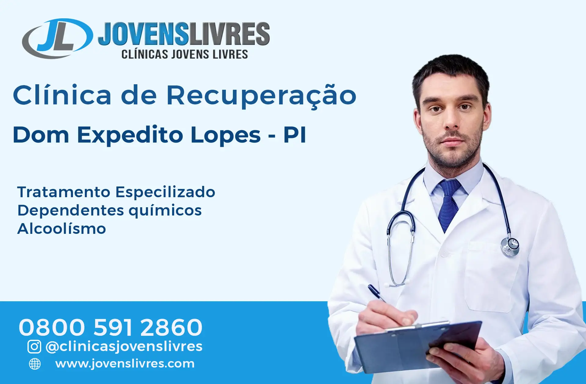 Clínica de Recuperação em Dom Expedito Lopes - PI – Transforme Vidas com o Jovens Livres