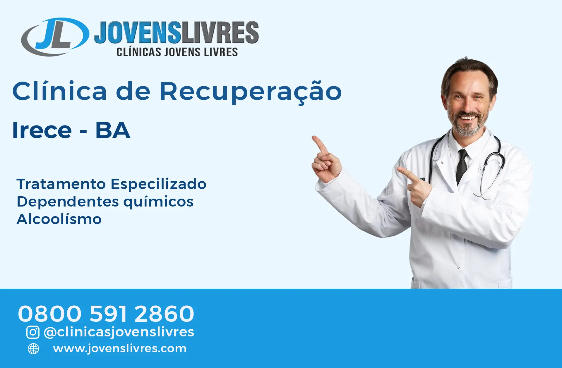 No momento, você está visualizando Clínica de Recuperação em Irecê – BA – Transforme Vidas com o Jovens Livres
