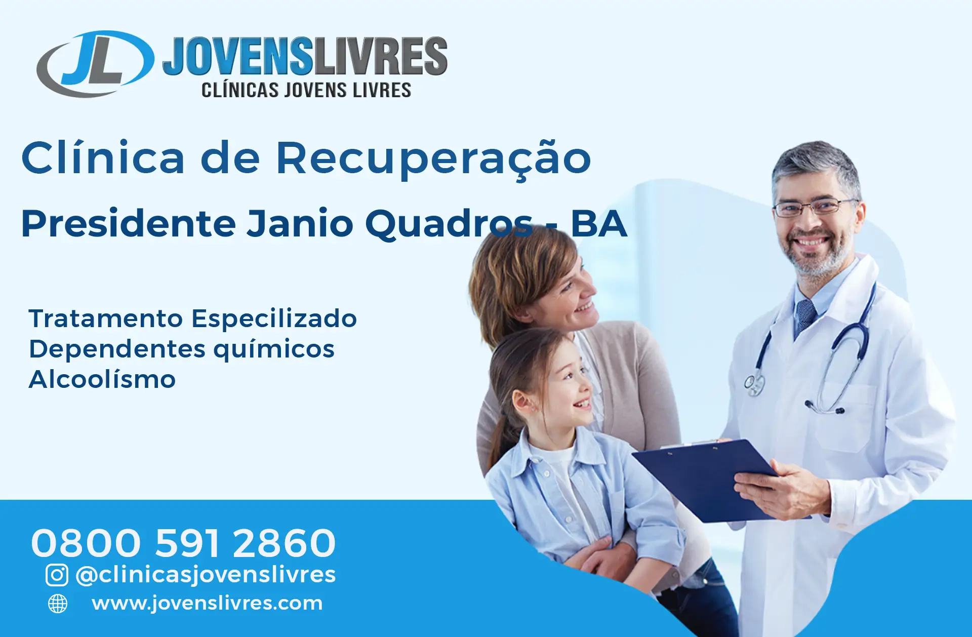 No momento, você está visualizando Clínica de Recuperação em Presidente Jânio Quadros – BA – Transforme Vidas com o Jovens Livres