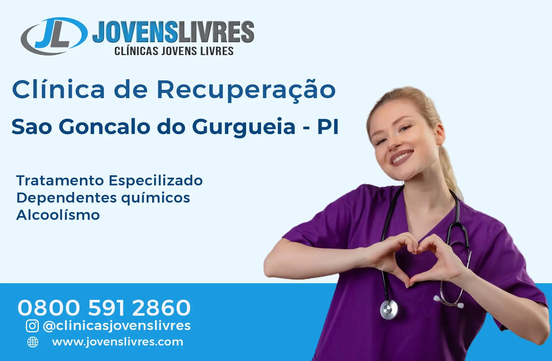 Clínica de Recuperação em São Gonçalo do Gurguéia - PI – Transforme Vidas com o Jovens Livres