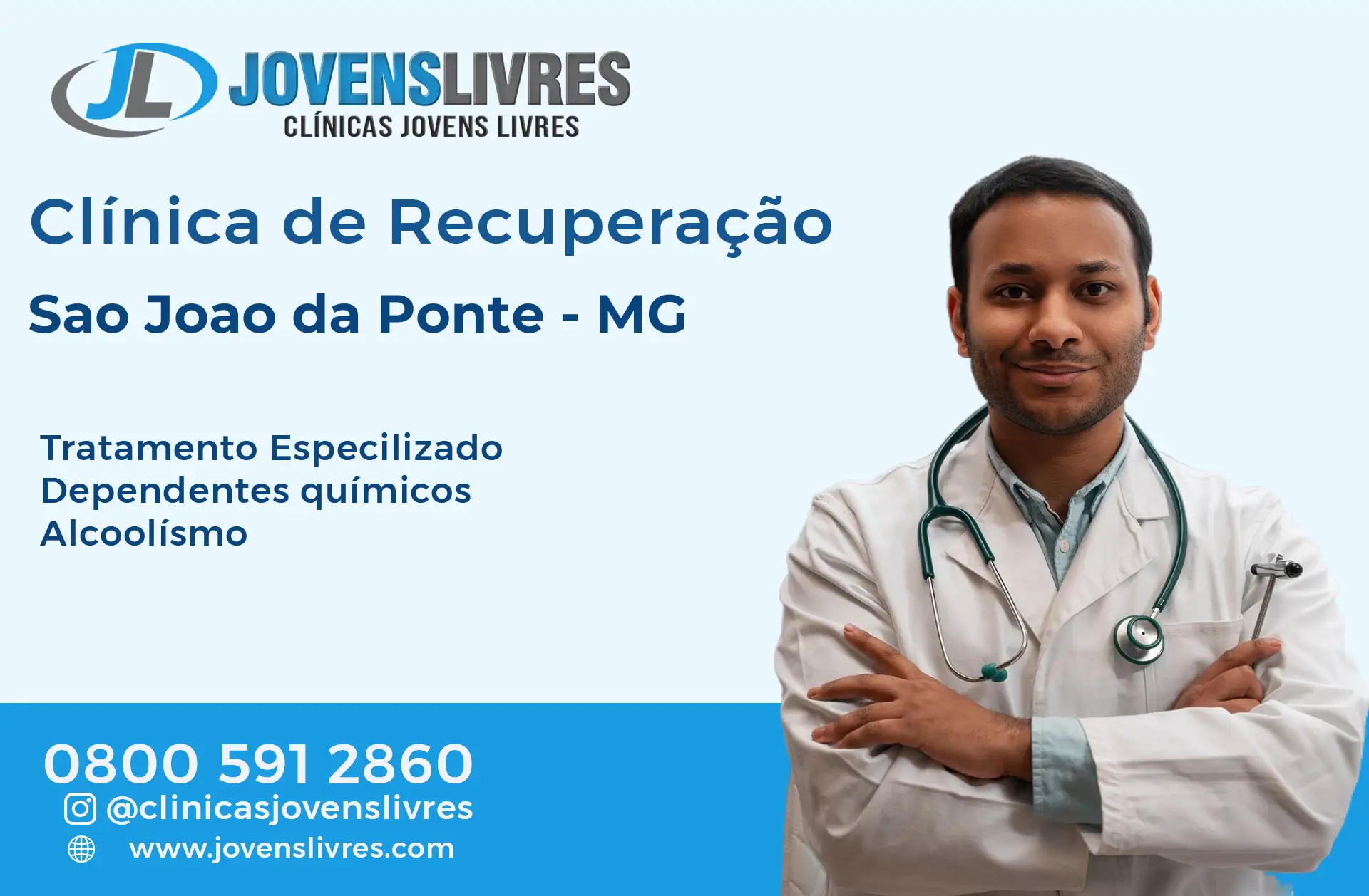 No momento, você está visualizando Clínica de Recuperação em São João da Ponte – MG – Transforme Vidas com o Jovens Livres