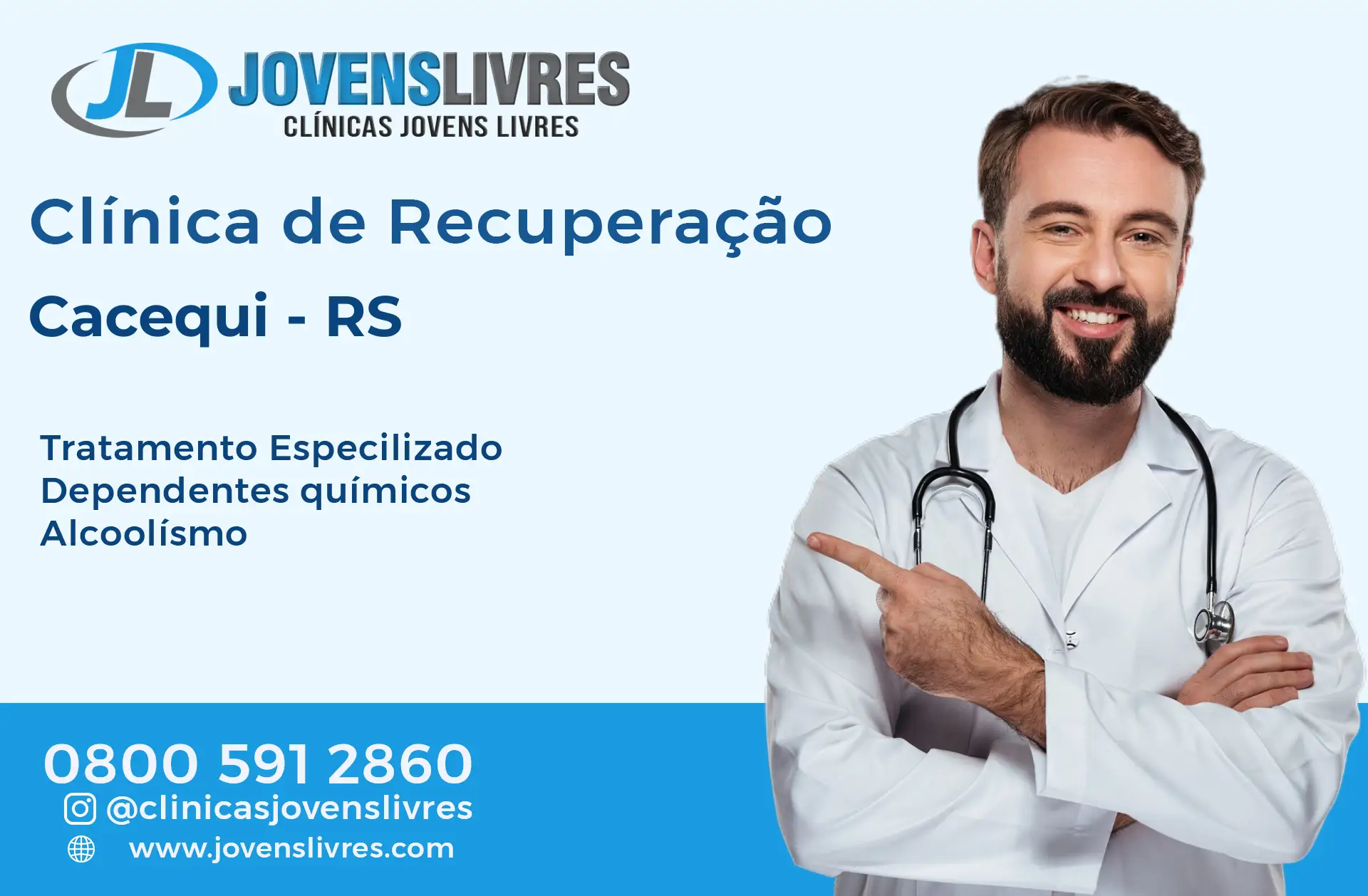 No momento, você está visualizando Clínica de Recuperação em Cacequi – RS – Transforme Vidas com o Jovens Livres