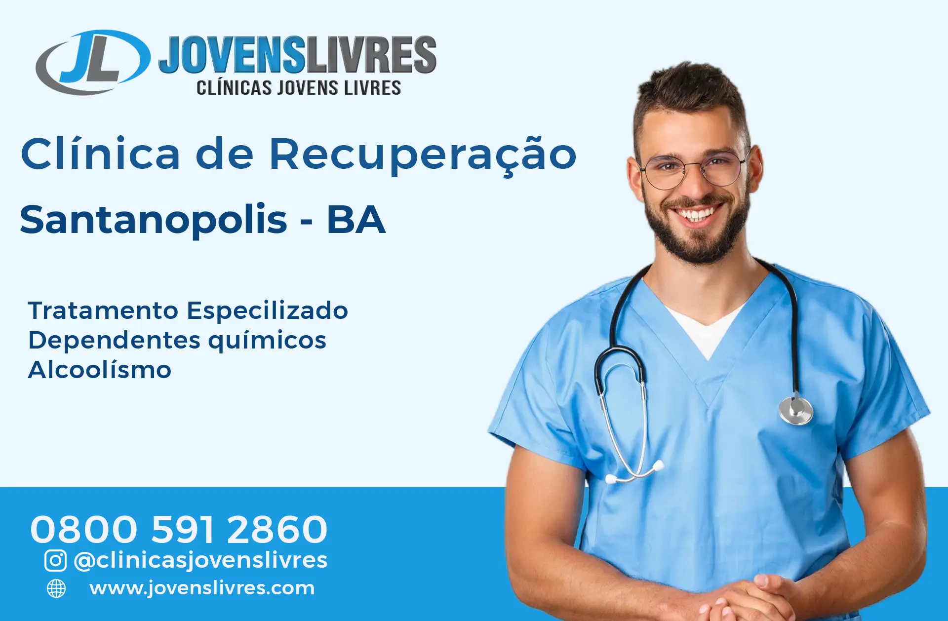 No momento, você está visualizando Clínica de Recuperação em Santanópolis – BA – Transforme Vidas com o Jovens Livres