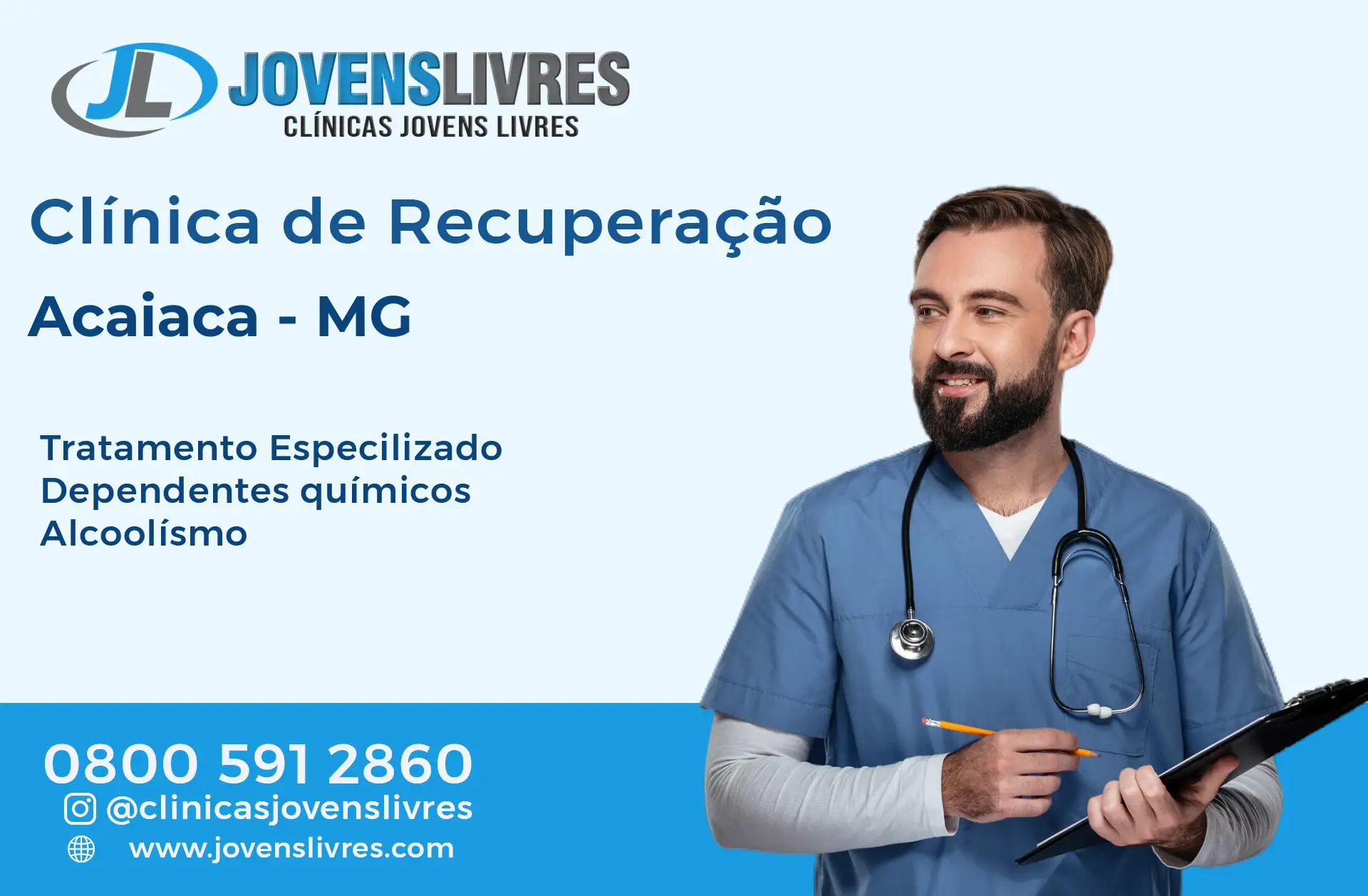 No momento, você está visualizando Clínica de Recuperação em Acaiaca – MG – Transforme Vidas com o Jovens Livres