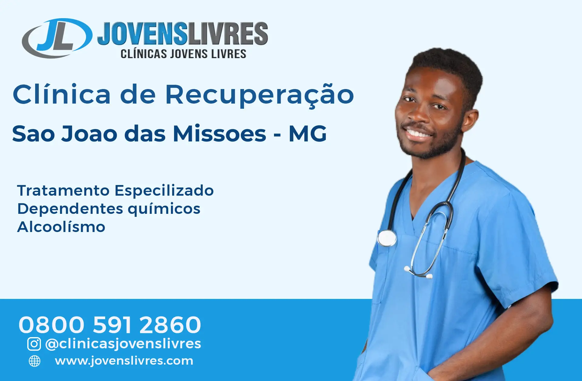 No momento, você está visualizando Clínica de Recuperação em São João das Missões – MG – Transforme Vidas com o Jovens Livres