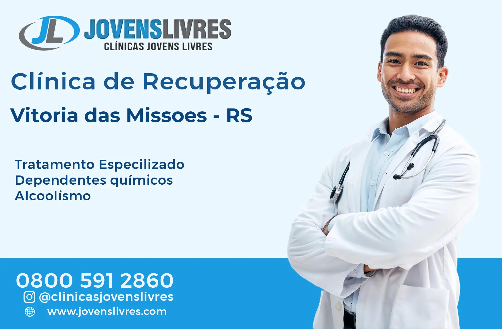 No momento, você está visualizando Clínica de Recuperação em Vitória das Missões – RS – Transforme Vidas com o Jovens Livres