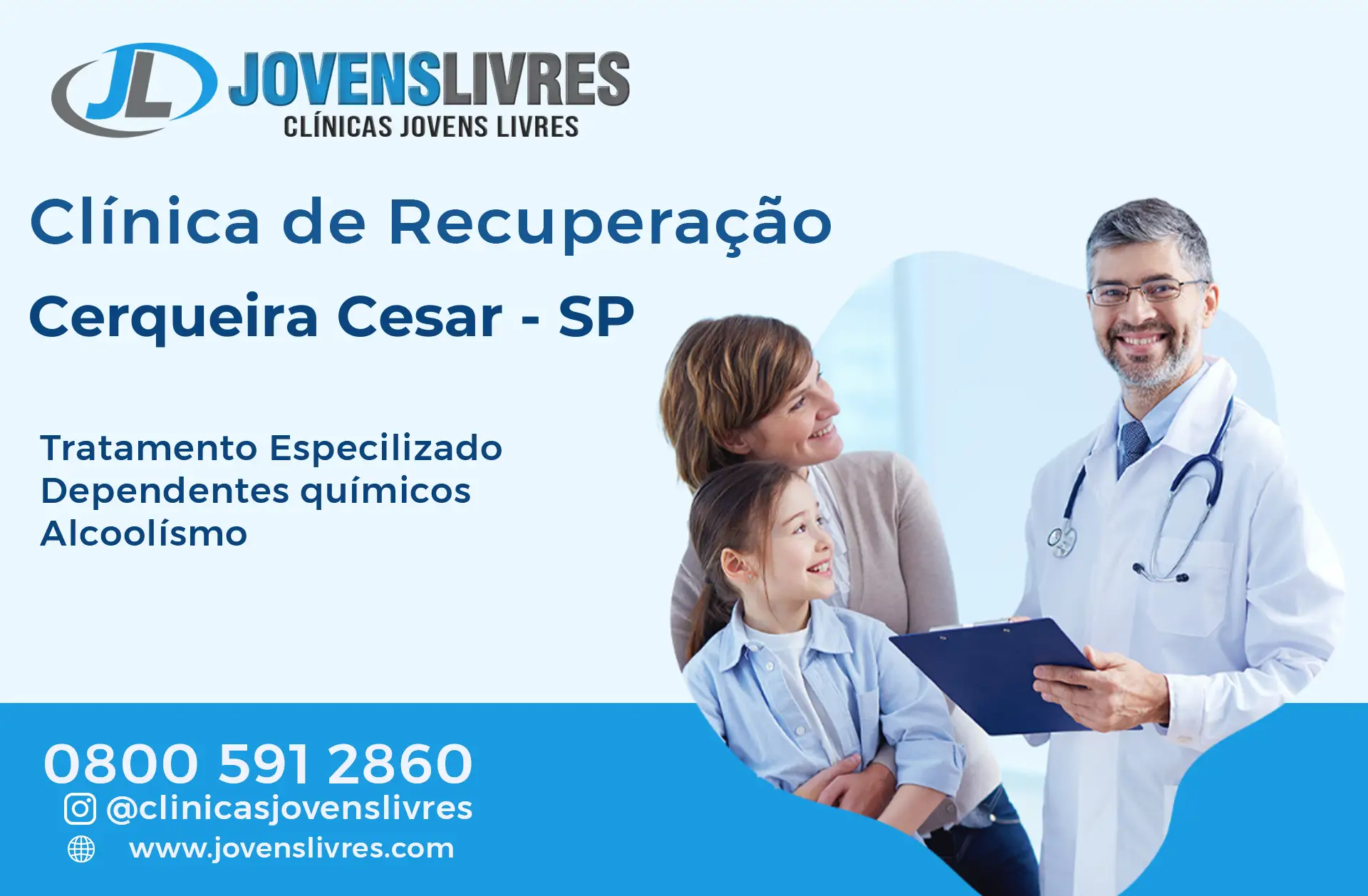 No momento, você está visualizando Clínica de Recuperação em Cerqueira César – SP – Transforme Vidas com o Jovens Livres