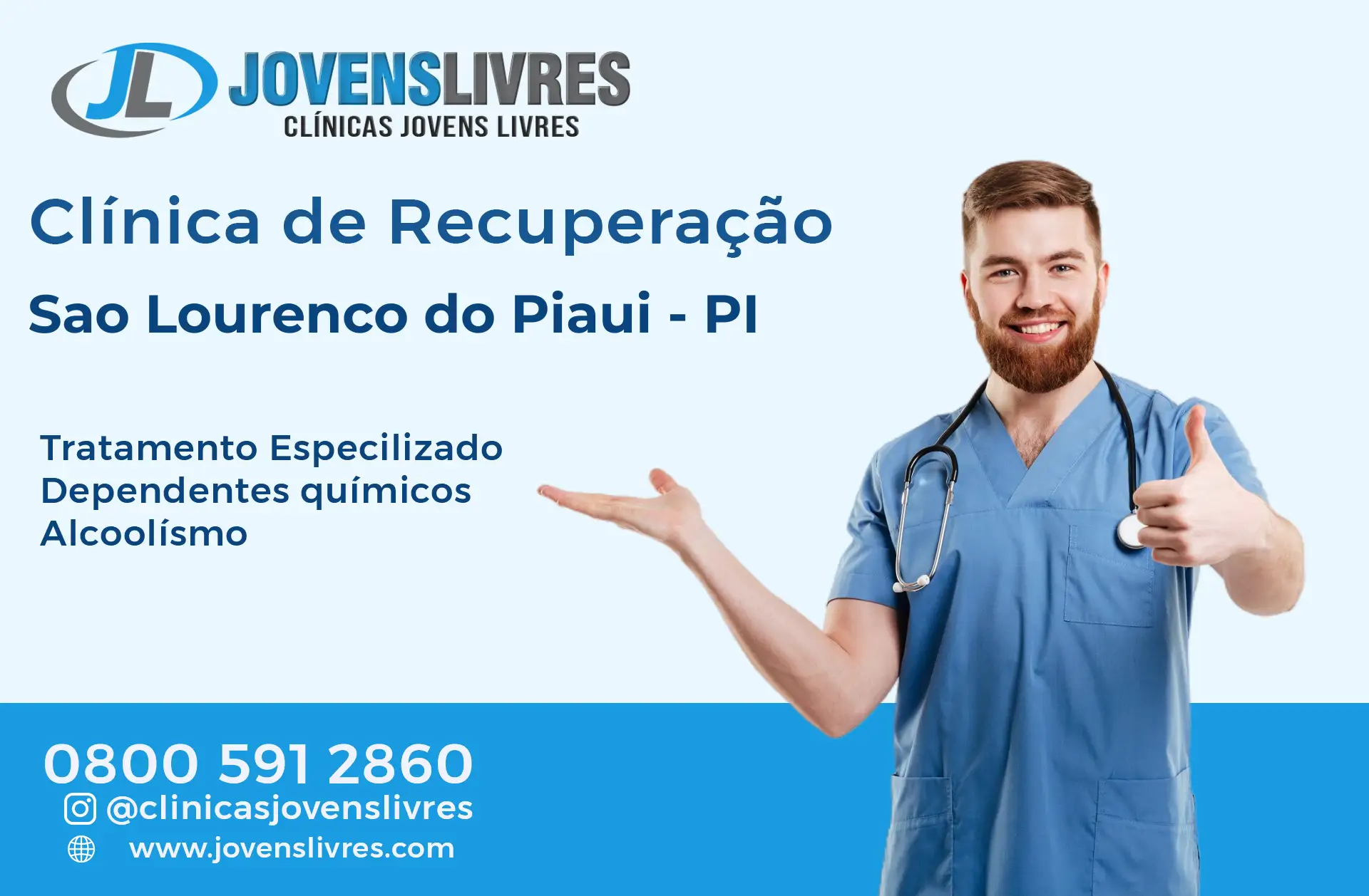 Clínica de Recuperação em São Lourenço do Piauí - PI – Transforme Vidas com o Jovens Livres