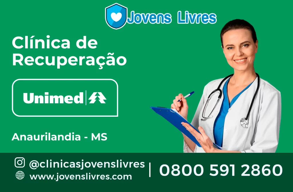 clínica de recuperação credenciada à Unimed em Anaurilândia - MS