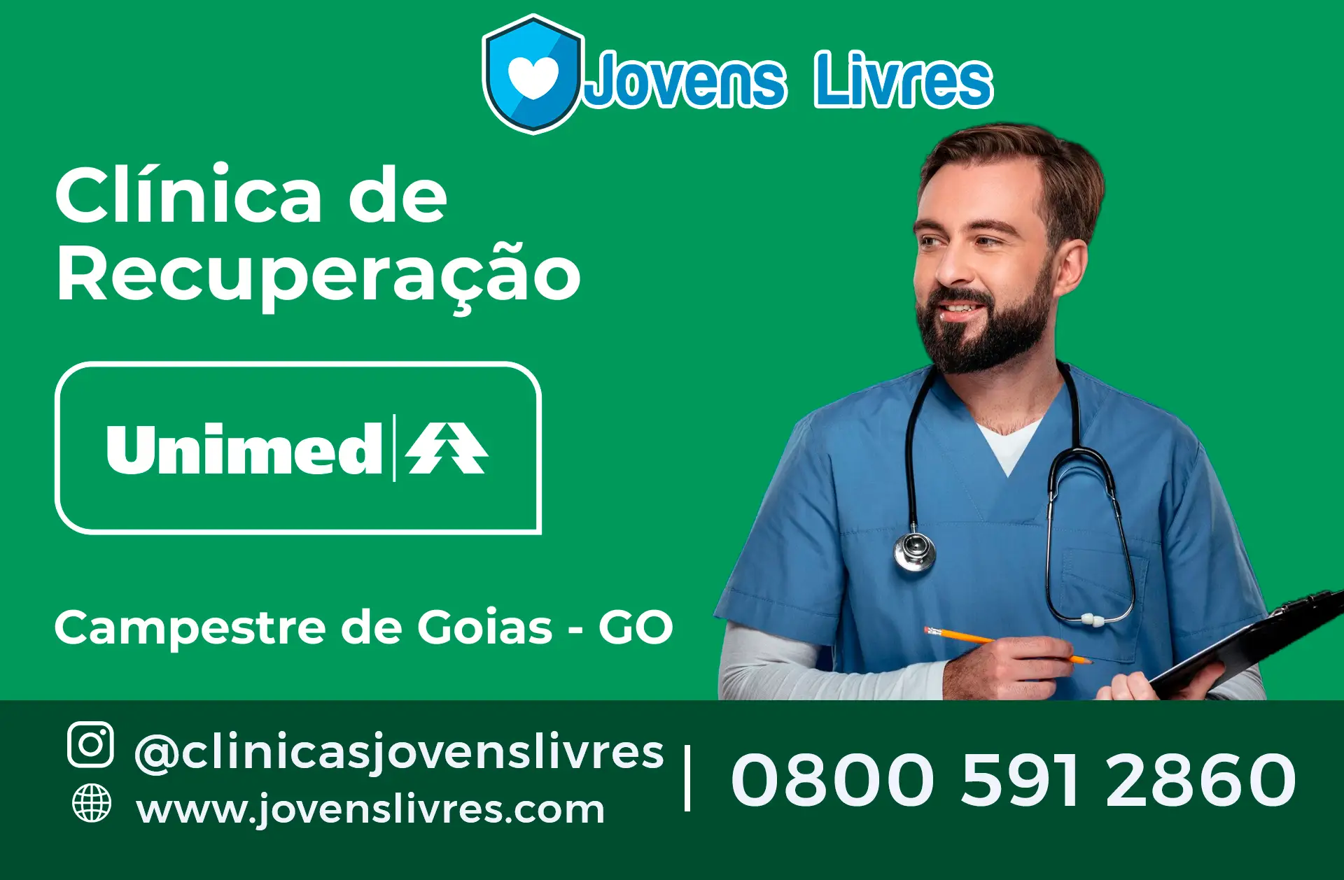 Clínica de Recuperação Unimed em Campestre de Goiás - GO