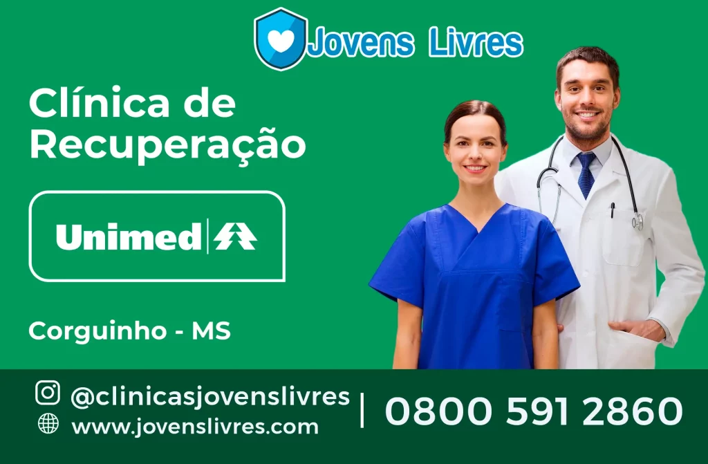 clínica de recuperação credenciada à Unimed em Corguinho - MS