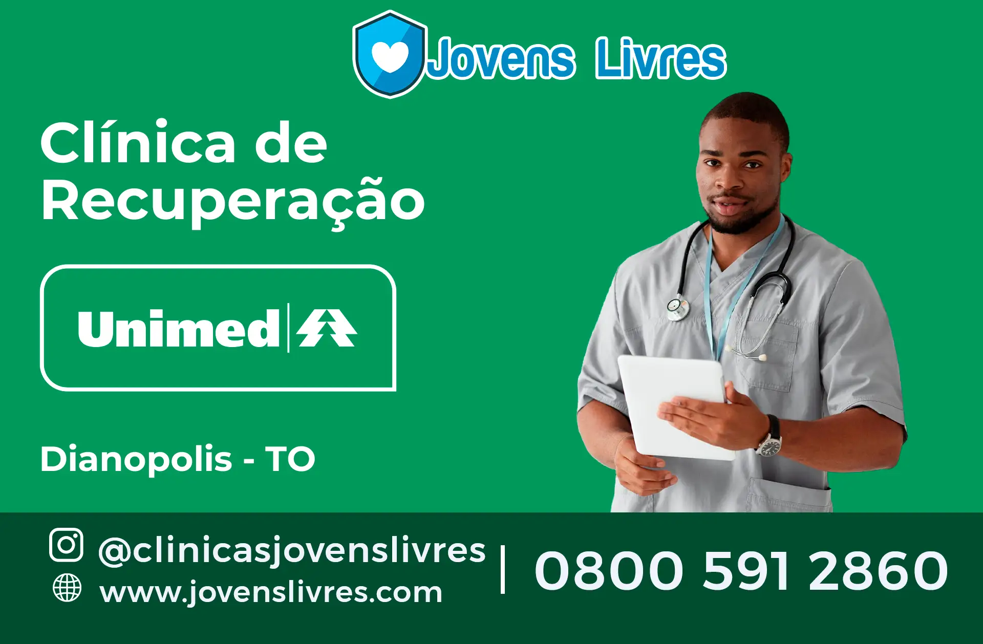 Clínica de Recuperação Unimed em Dianópolis - TO