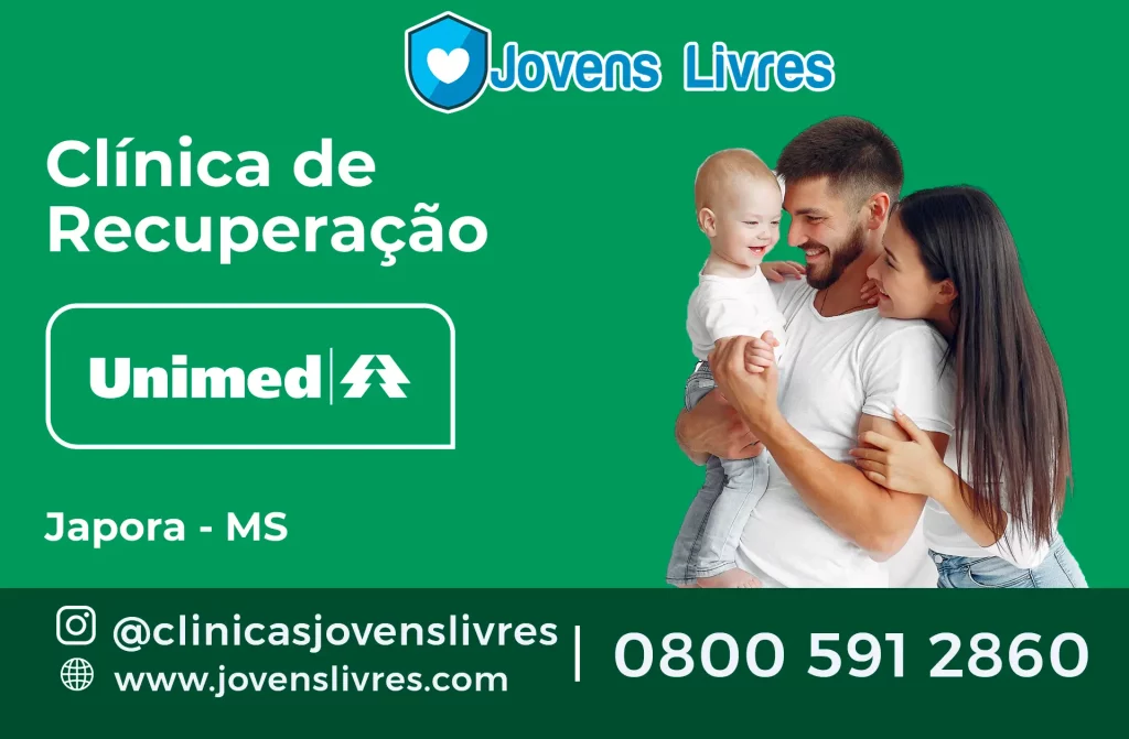 clínica de recuperação credenciada à Unimed em Japorã - MS