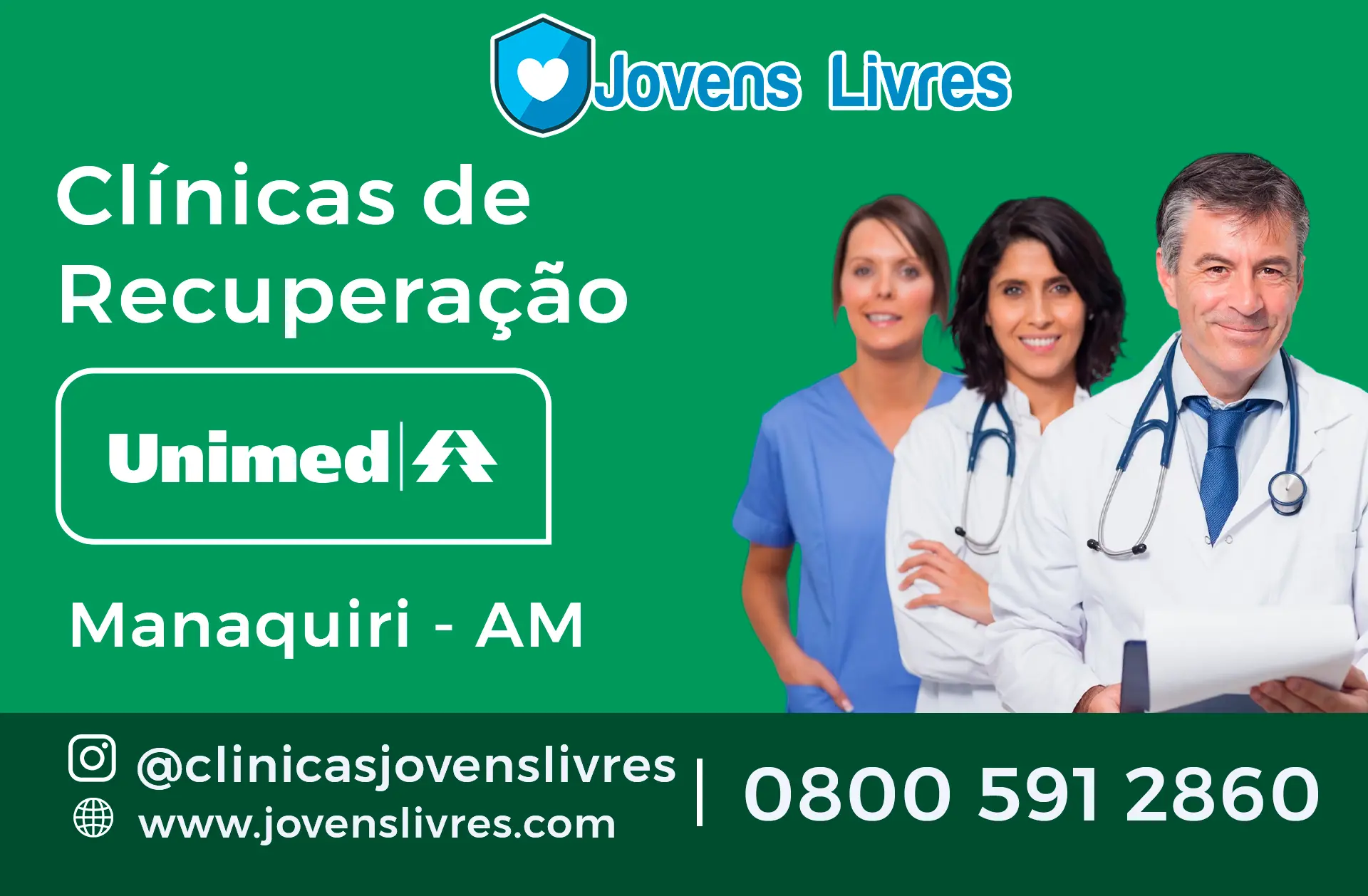 clínica de recuperação credenciada à Unimed em Manaquiri - AM