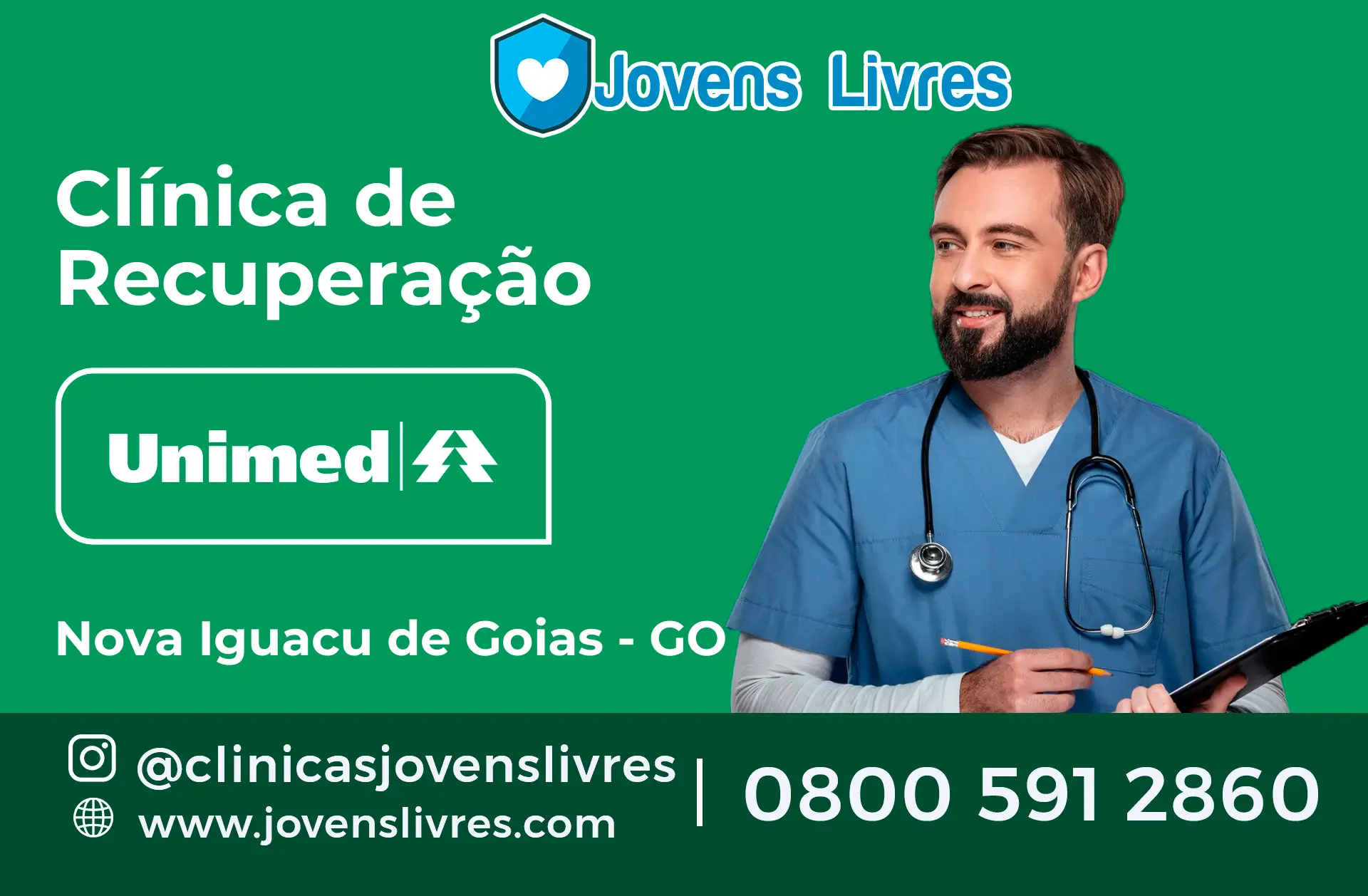 Clínica de Recuperação Unimed em Nova Iguaçu de Goiás - GO