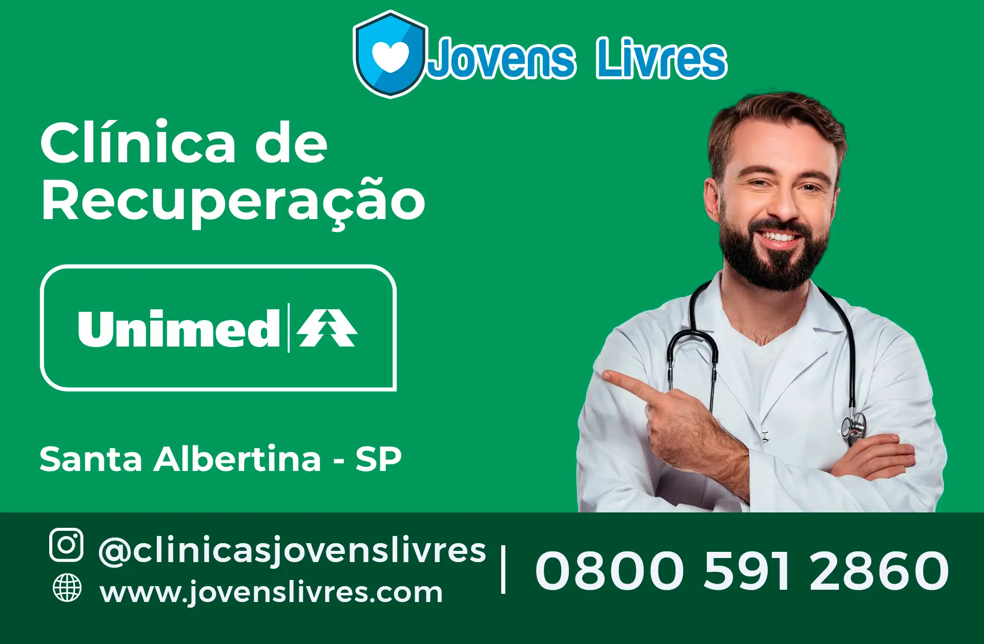 Clínica de Recuperação Unimed em Santa Albertina - SP