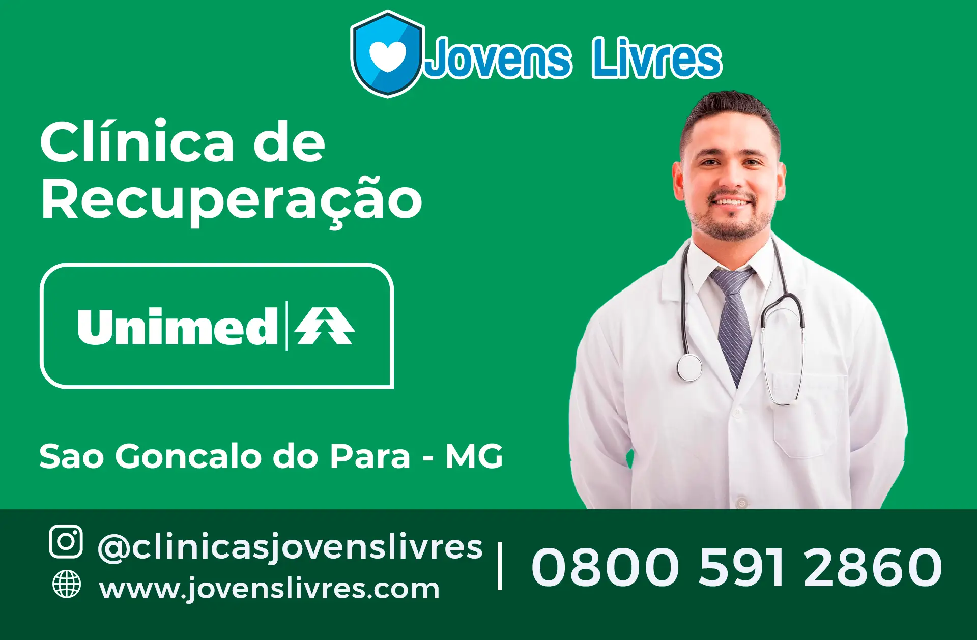 Clínica de Recuperação Unimed em São Gonçalo do Pará - MG