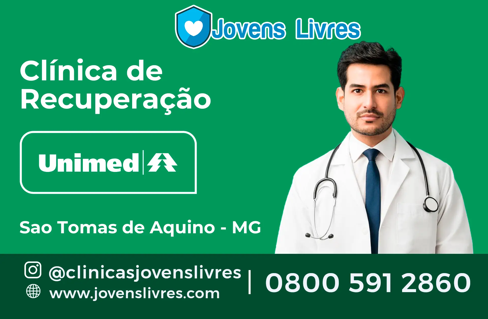 Clínica de Recuperação Unimed em São Tomás de Aquino - MG