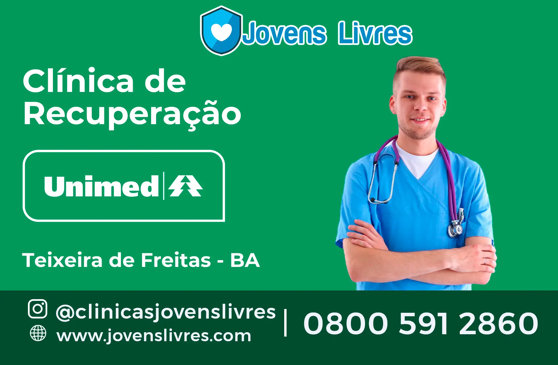 Clínica de Recuperação Unimed em Teixeira de Freitas - BA