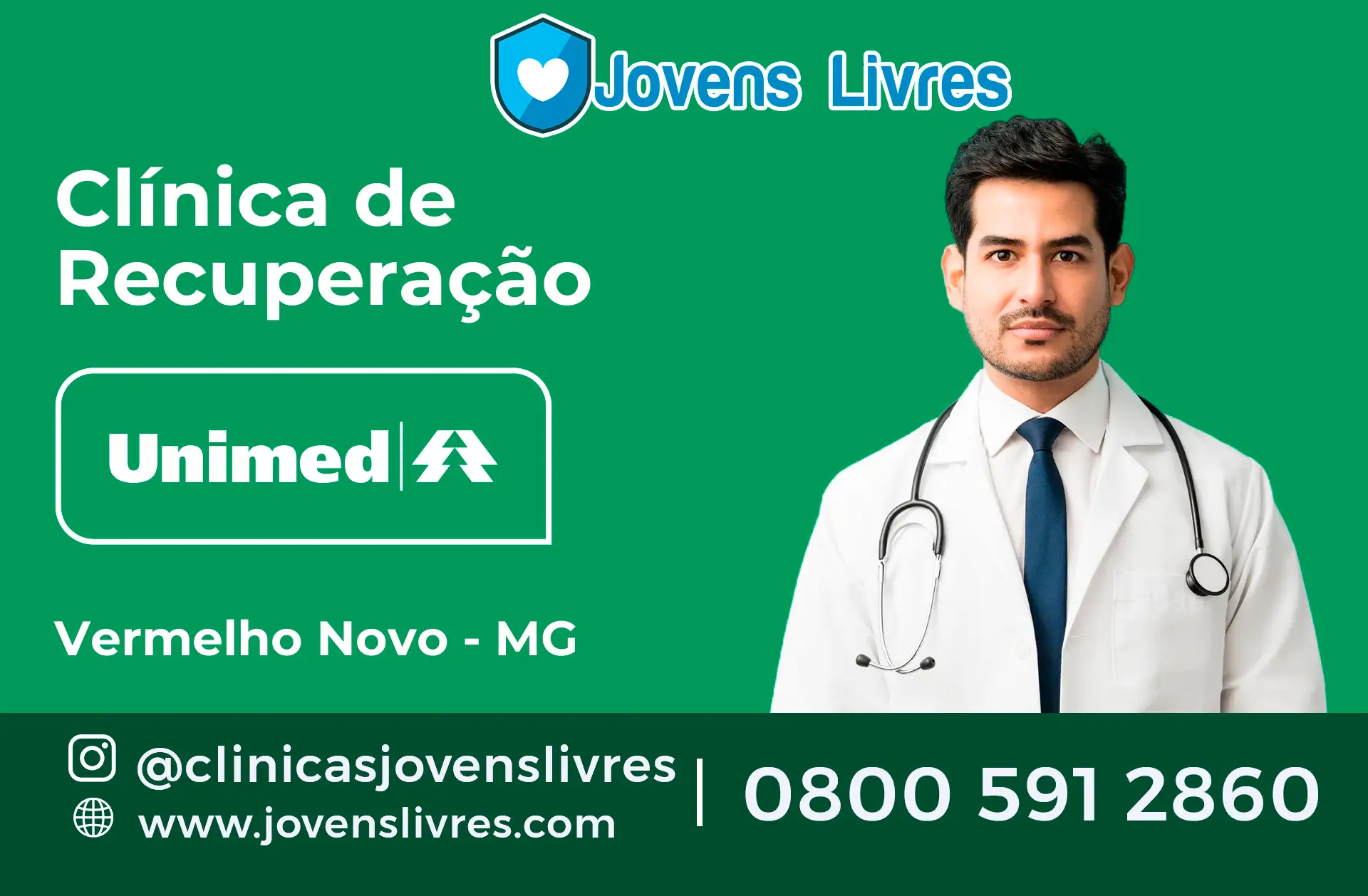 Clínica de Recuperação Unimed em Vermelho Novo - MG