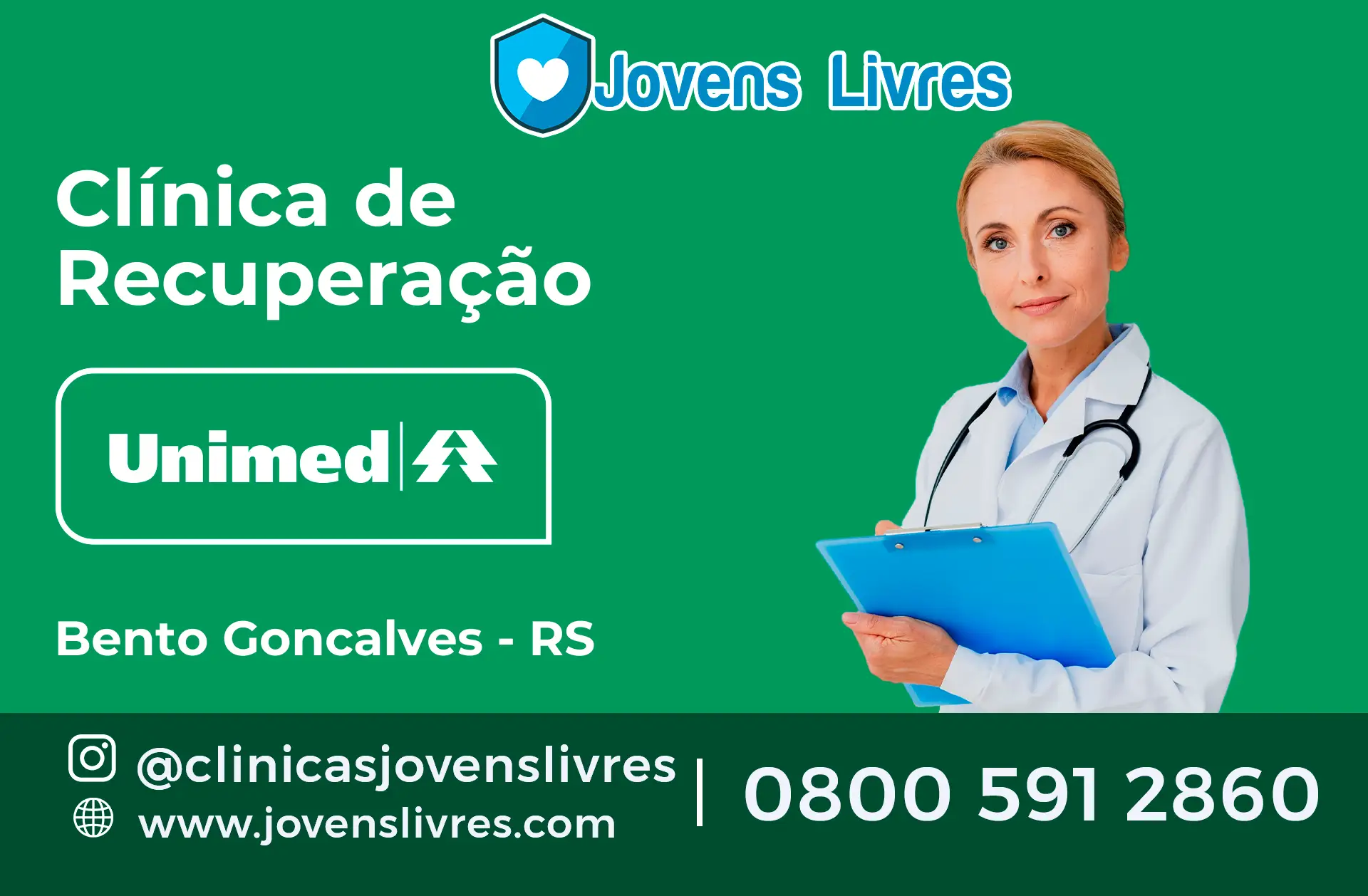 Clínica de Recuperação Unimed em Bento Gonçalves - RS