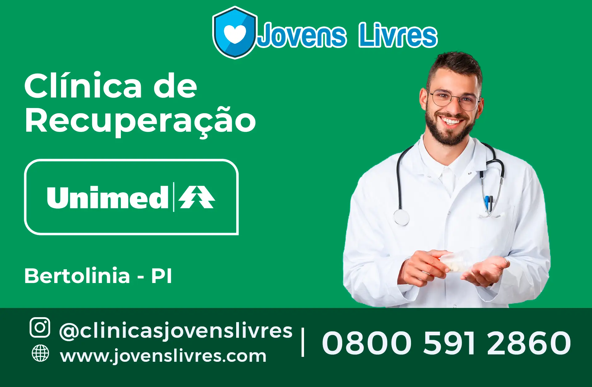 Clínica de Recuperação Unimed em Bertolínia - PI
