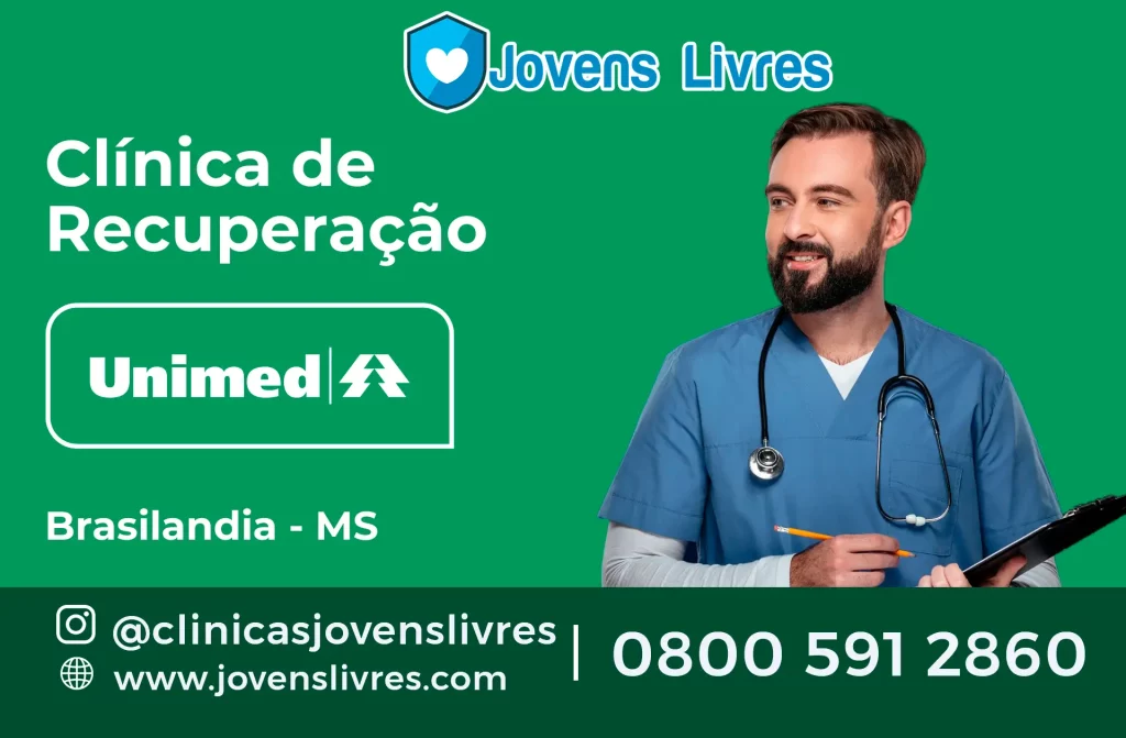 clínica de recuperação credenciada à Unimed em Brasilândia - MS
