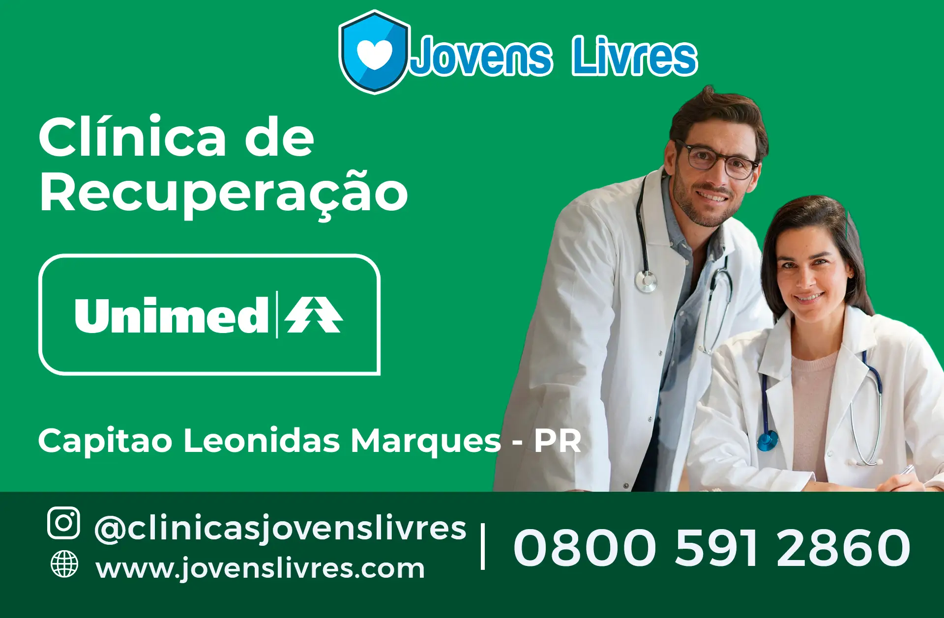 Clínica de Recuperação Unimed em Capitão Leônidas Marques - PR
