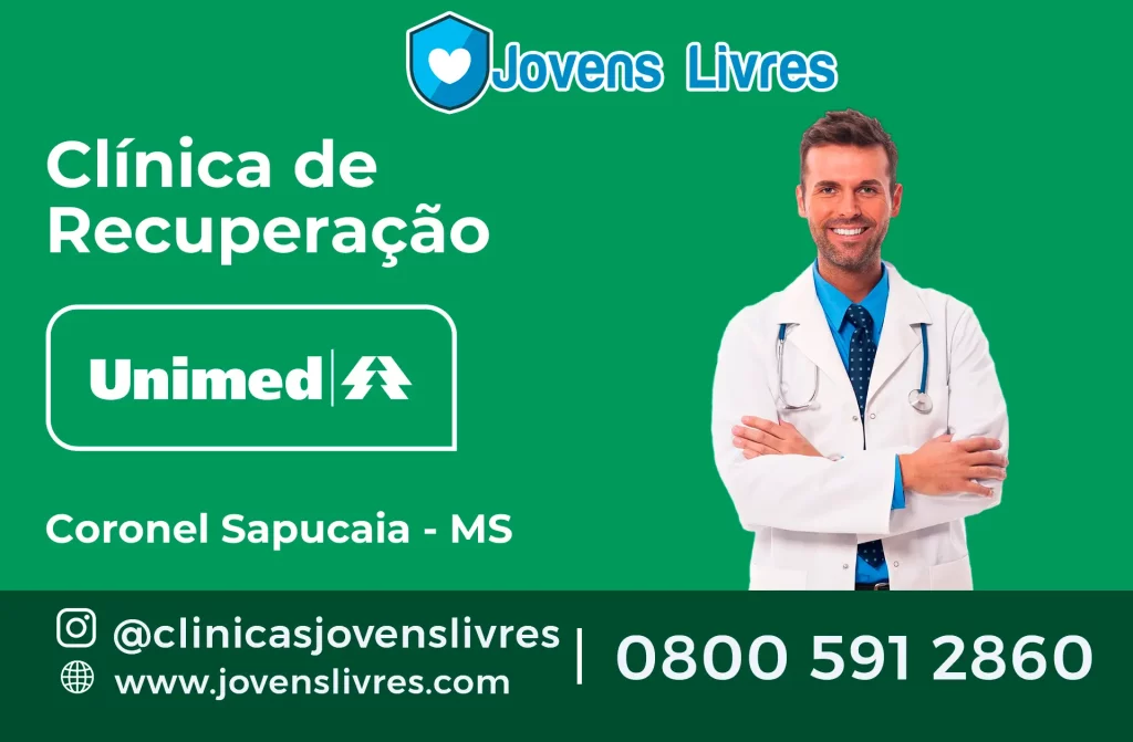 clínica de recuperação credenciada à Unimed em Coronel Sapucaia - MS