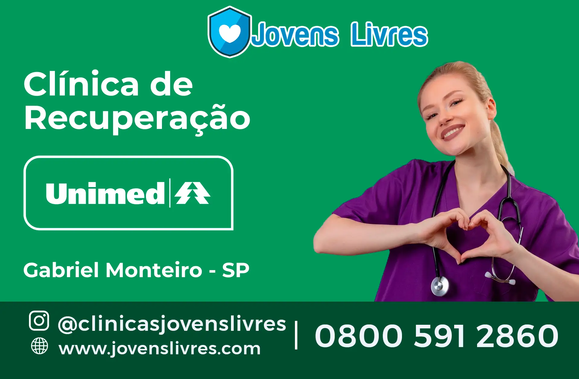 Clínica de Recuperação Unimed em Gabriel Monteiro - SP