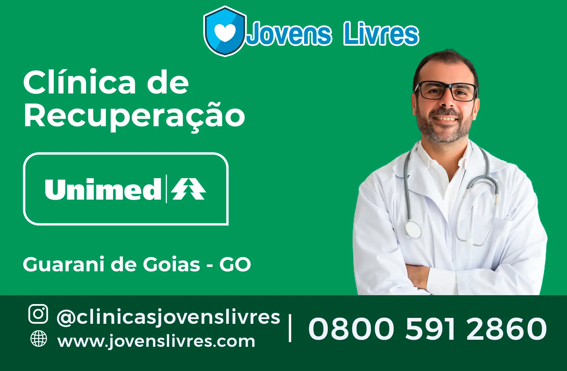 Clínica de Recuperação Unimed em Guarani de Goiás - GO