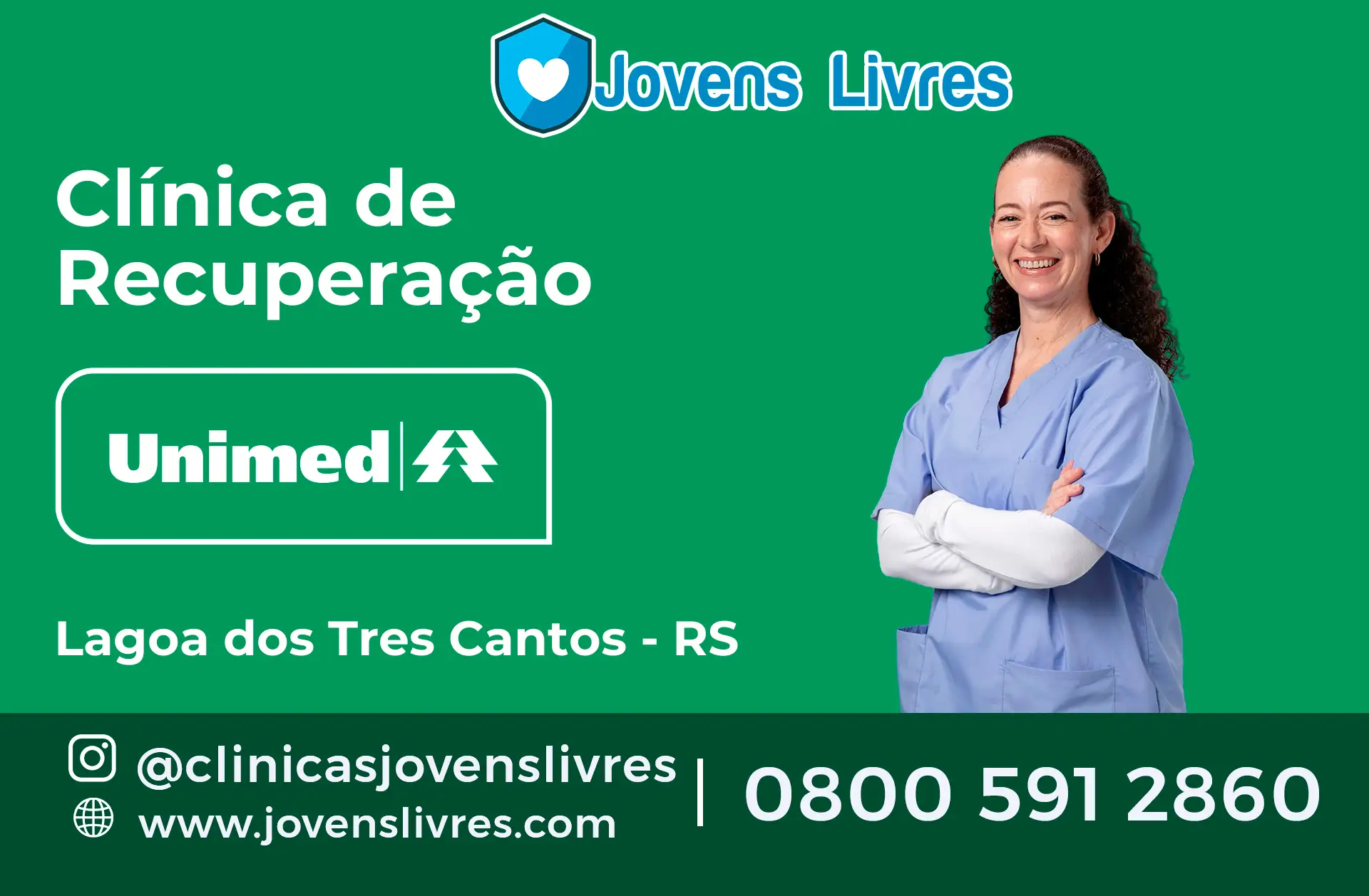 Clínica de Recuperação Unimed em Lagoa dos Três Cantos - RS