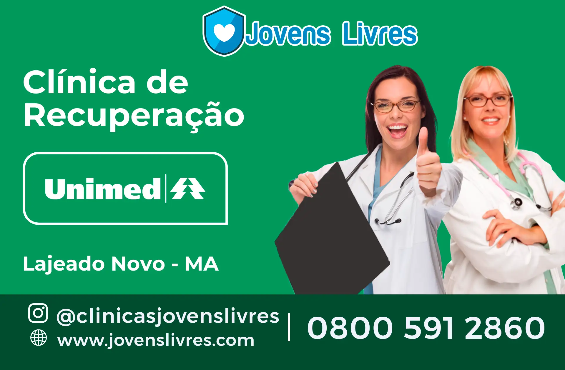 Clínica de Recuperação Unimed em Lajeado Novo - MA