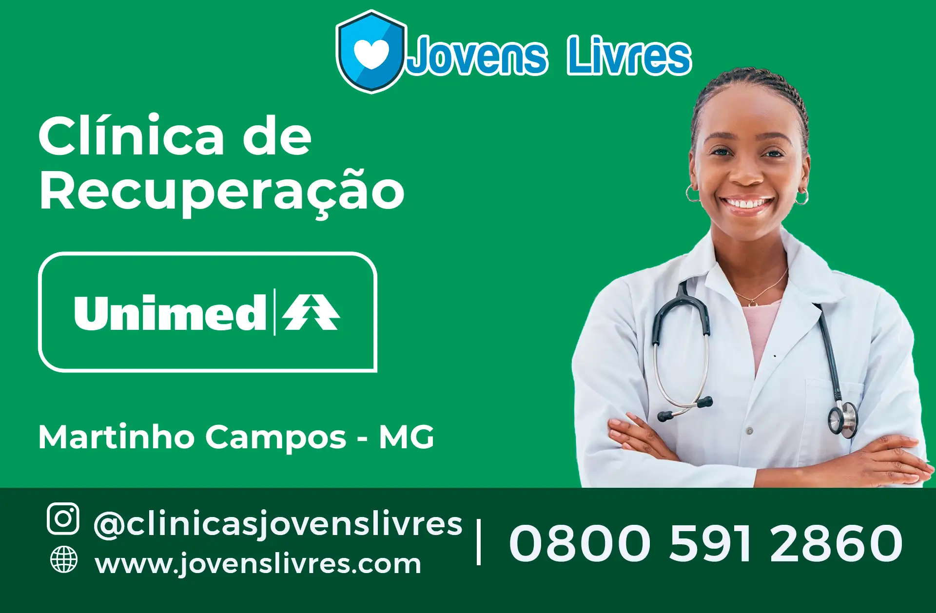 Clínica de Recuperação Unimed em Martinho Campos - MG