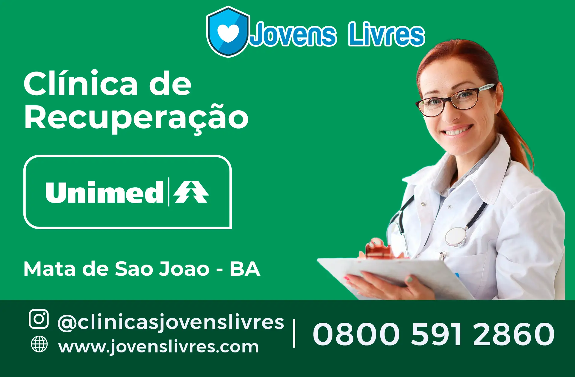 Clínica de Recuperação Unimed em Mata de São João - BA