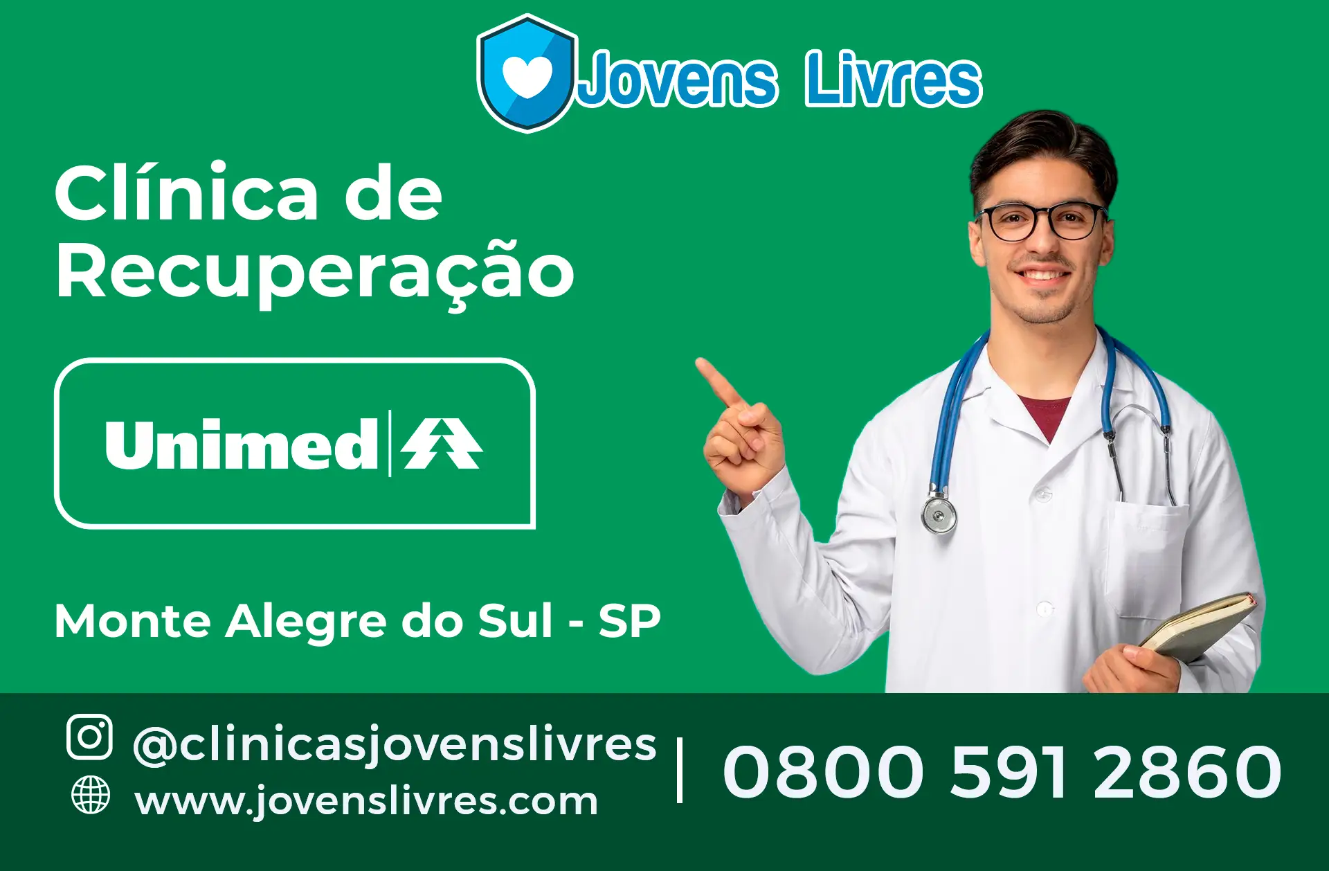 Clínica de Recuperação Unimed em Monte Alegre do Sul - SP