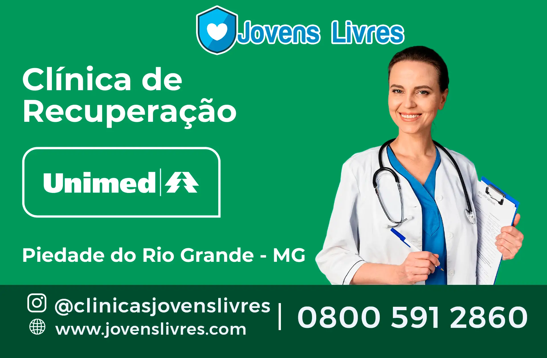 Clínica de Recuperação Unimed em Piedade do Rio Grande - MG