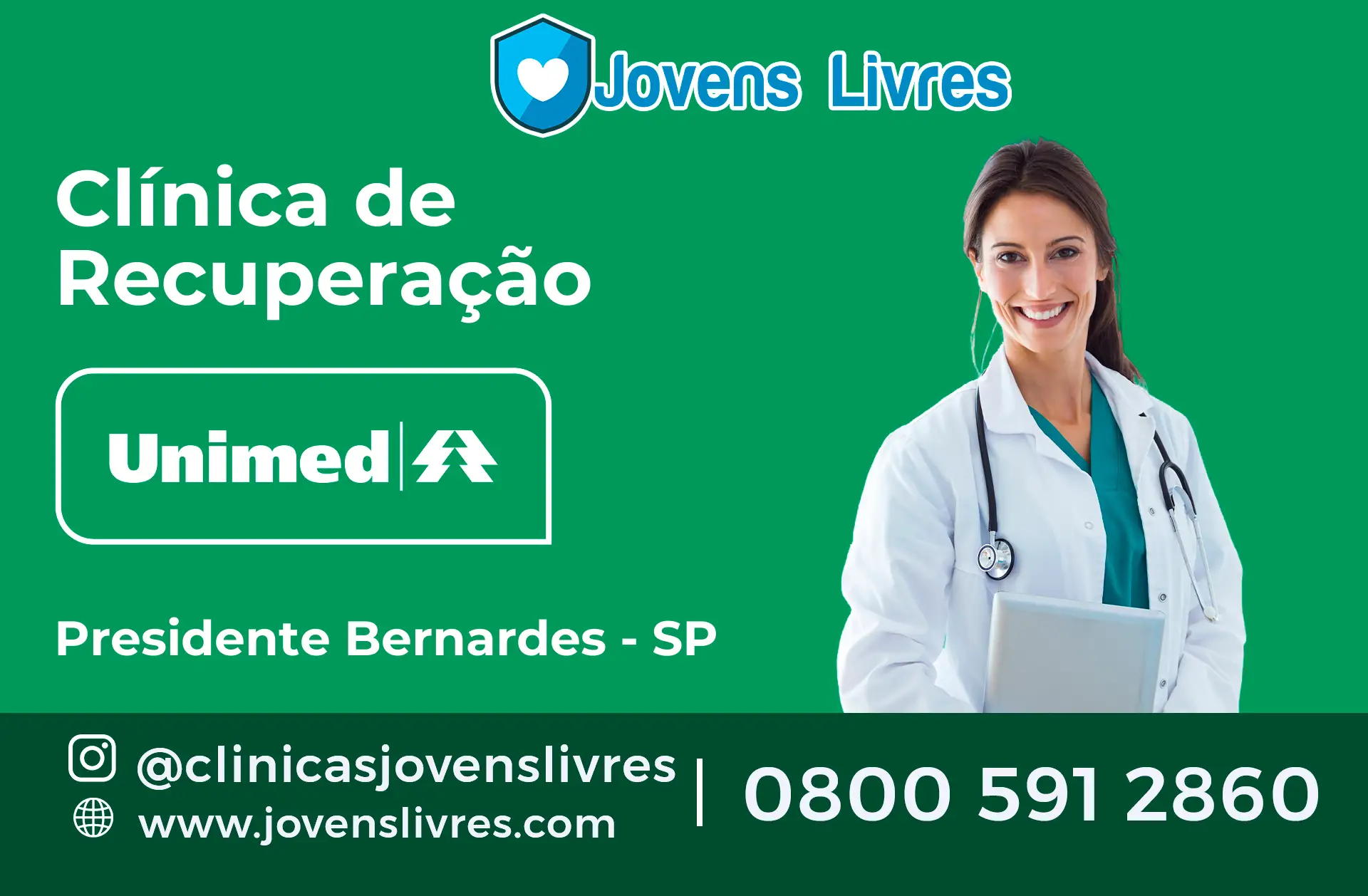 Clínica de Recuperação Unimed em Presidente Bernardes - SP