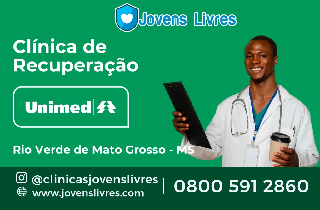 clínica de recuperação credenciada à Unimed em Rio Verde de Mato Grosso - MS