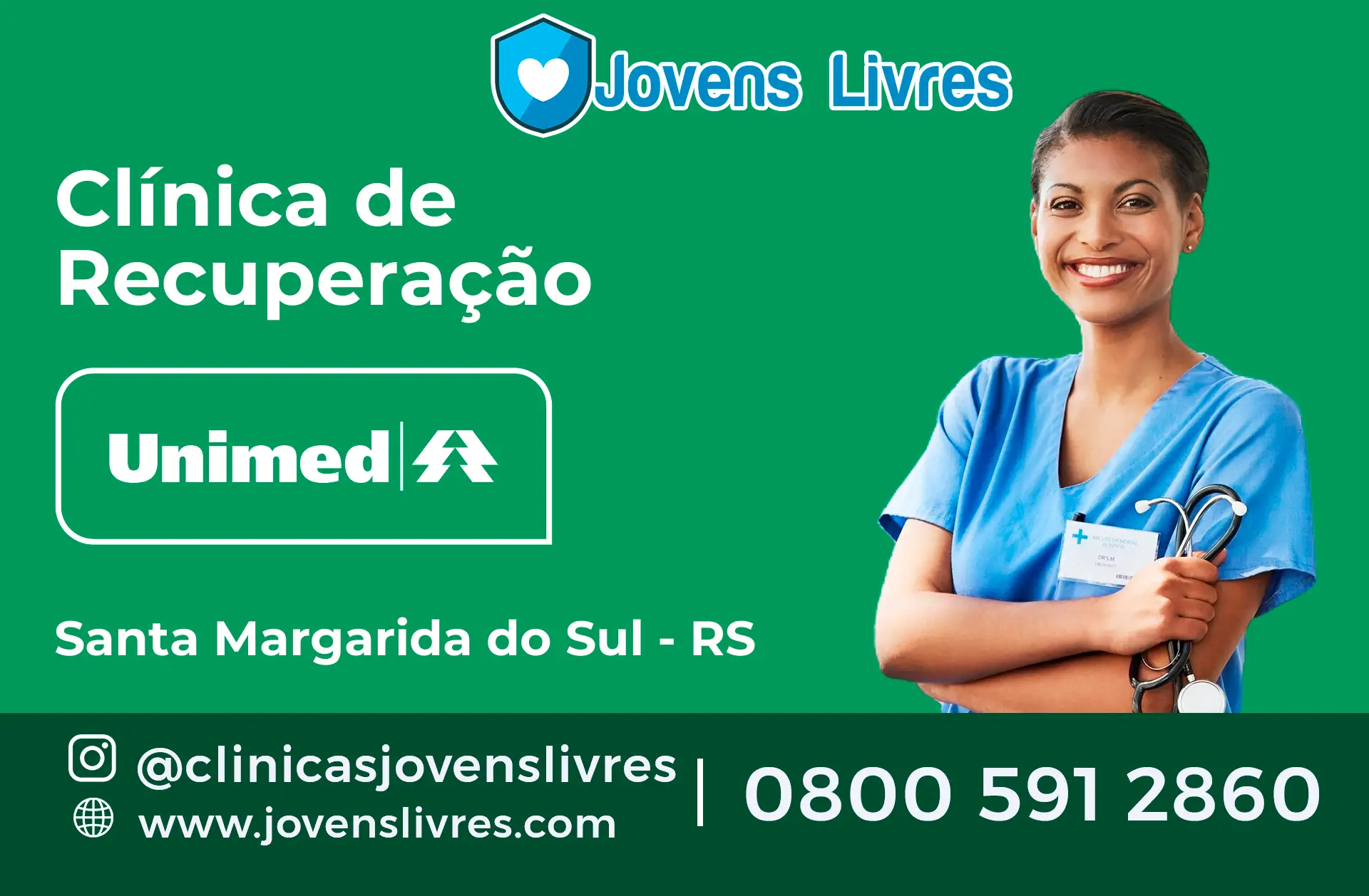 Clínica de Recuperação Unimed em Santa Margarida do Sul - RS
