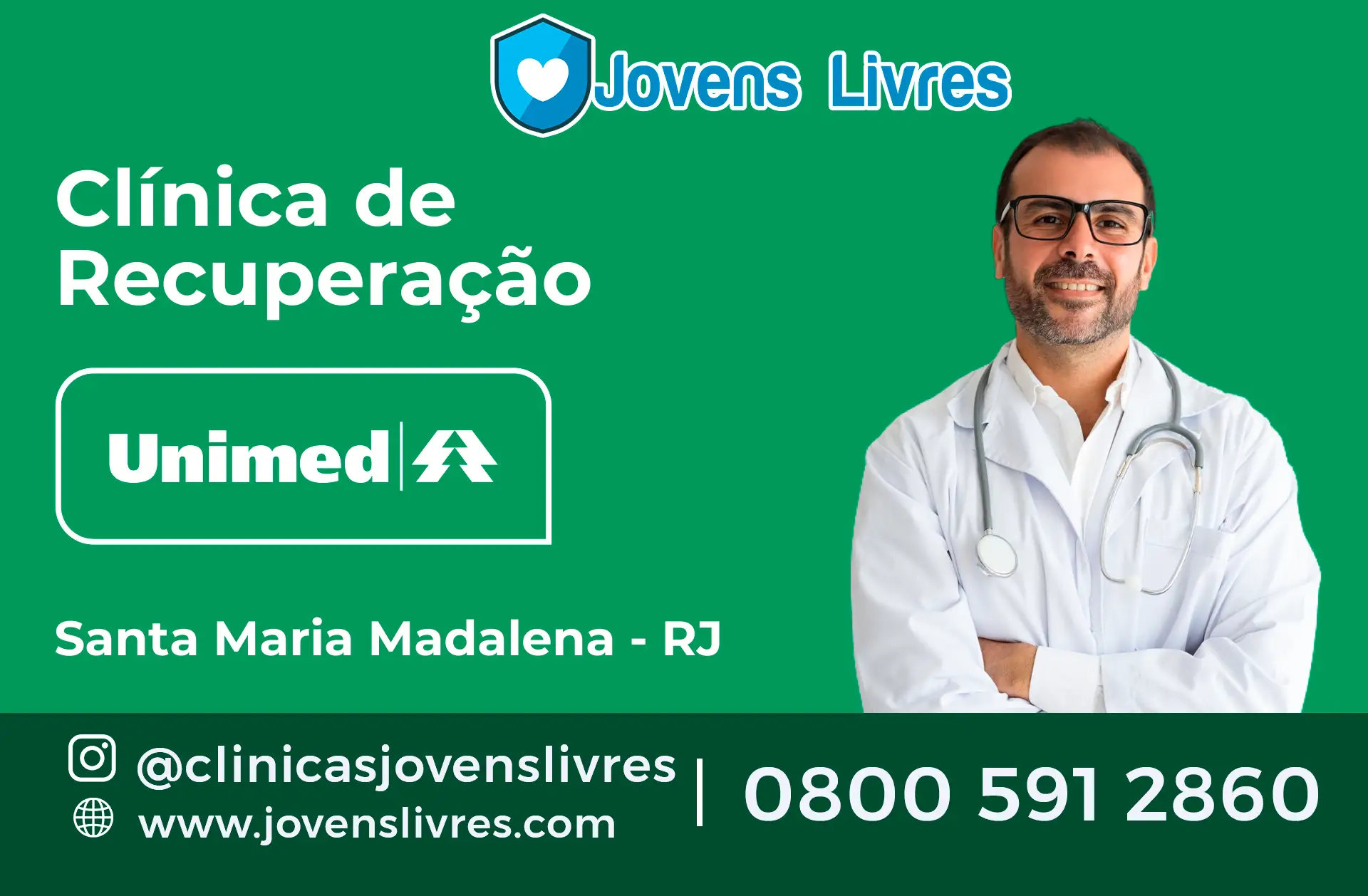 Clínica de Recuperação Unimed em Santa Maria Madalena - RJ