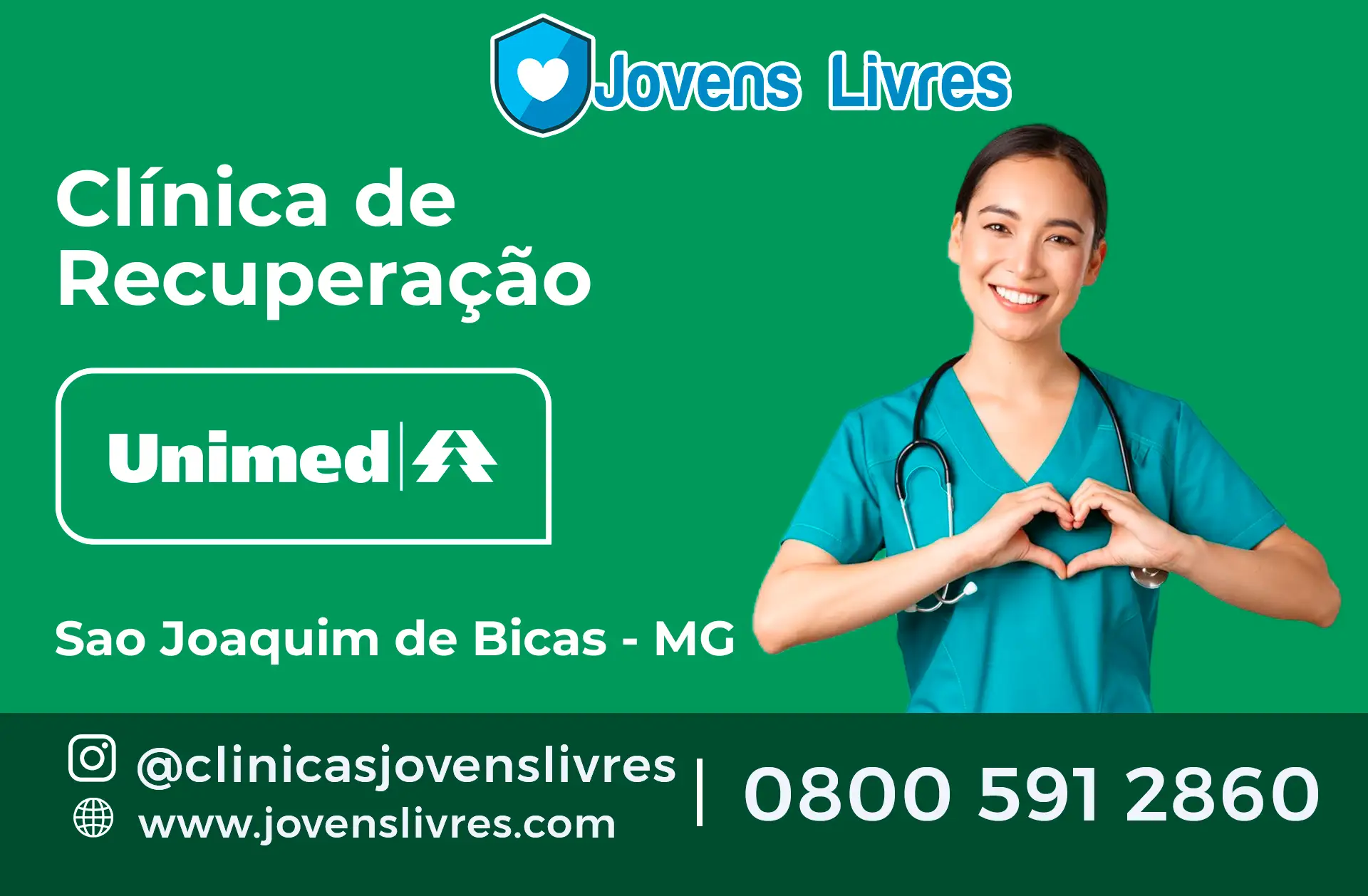 Clínica de Recuperação Unimed em São Joaquim de Bicas - MG