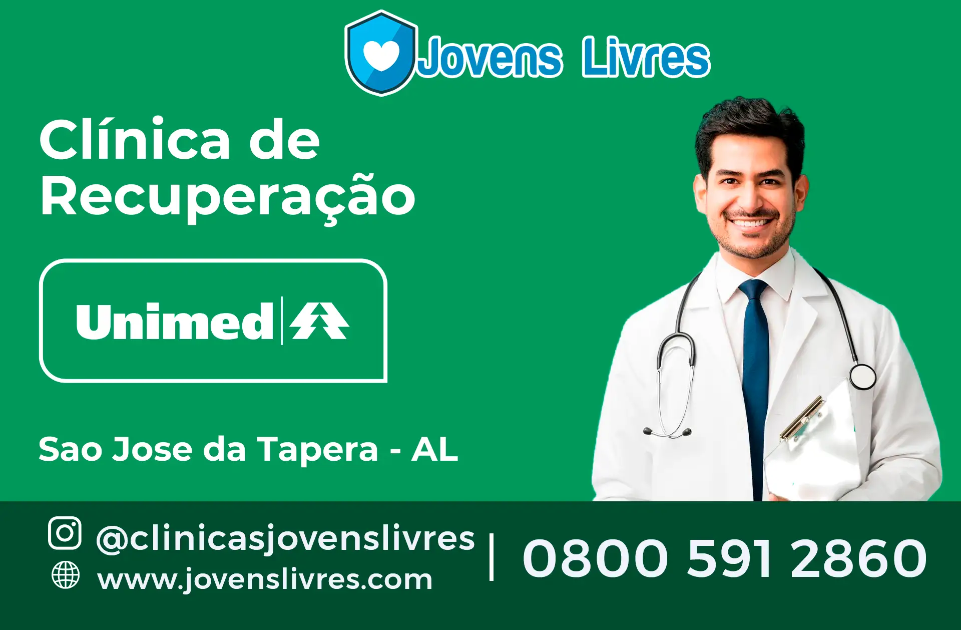 Clínica de Recuperação Unimed em São José da Tapera - AL