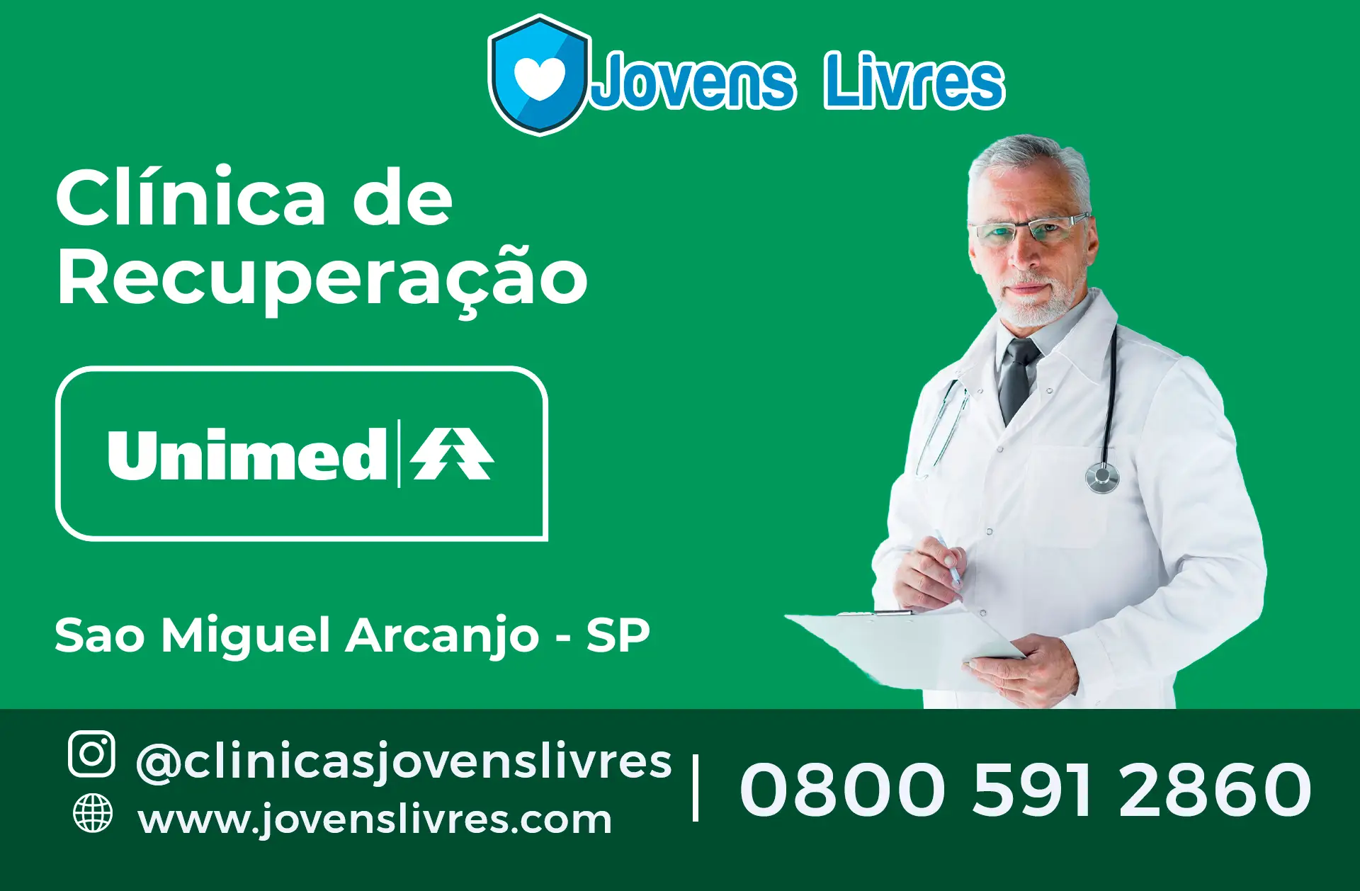 Clínica de Recuperação Unimed em São Miguel Arcanjo - SP