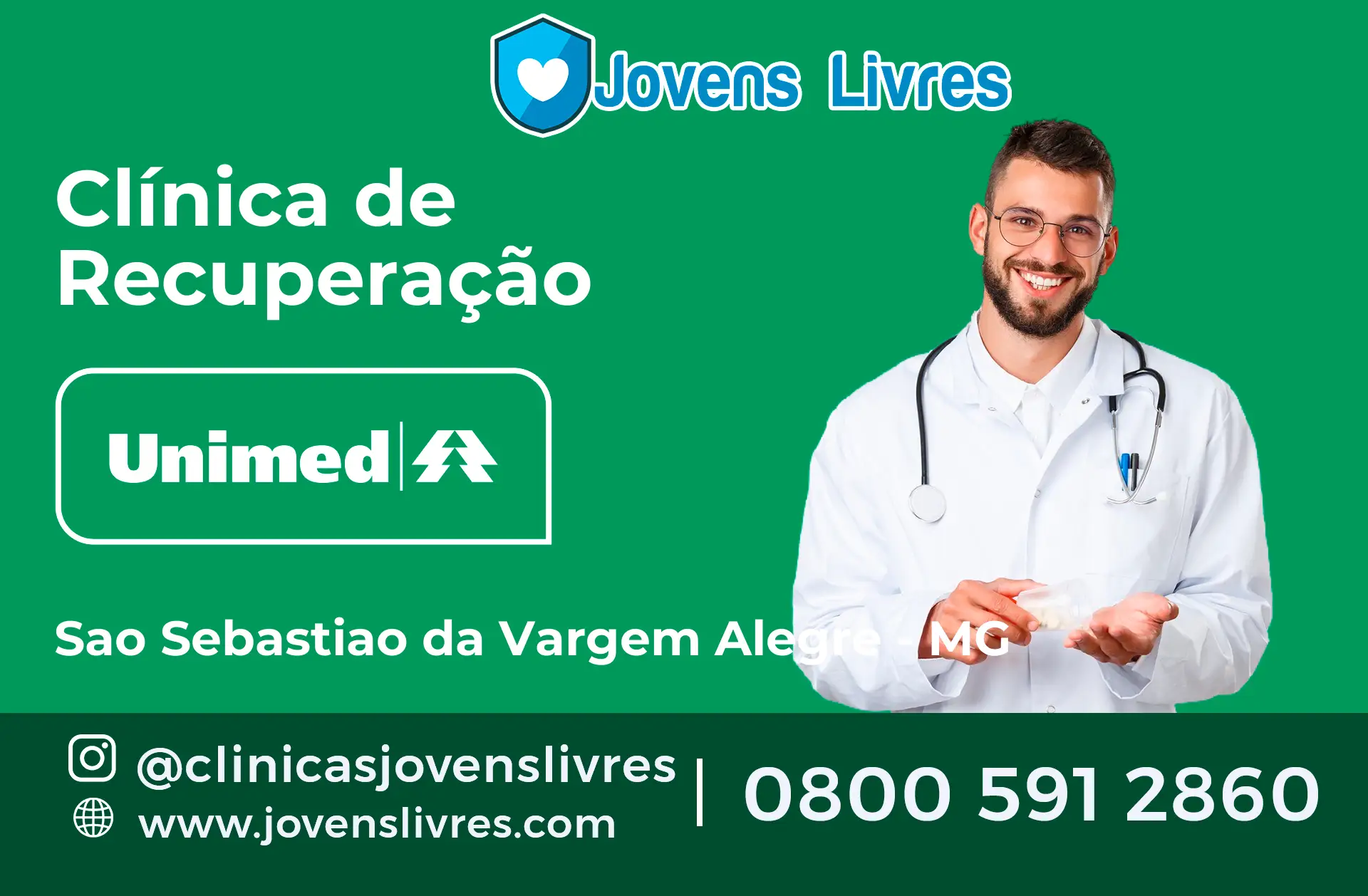 Clínica de Recuperação Unimed em São Sebastião da Vargem Alegre - MG