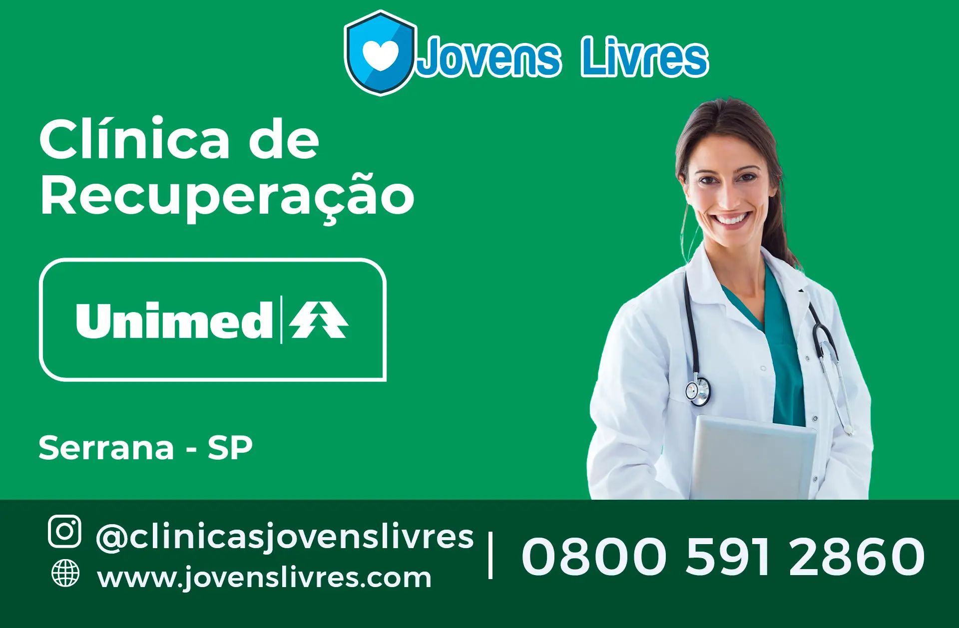 Clínica de Recuperação Unimed em Serrana - SP