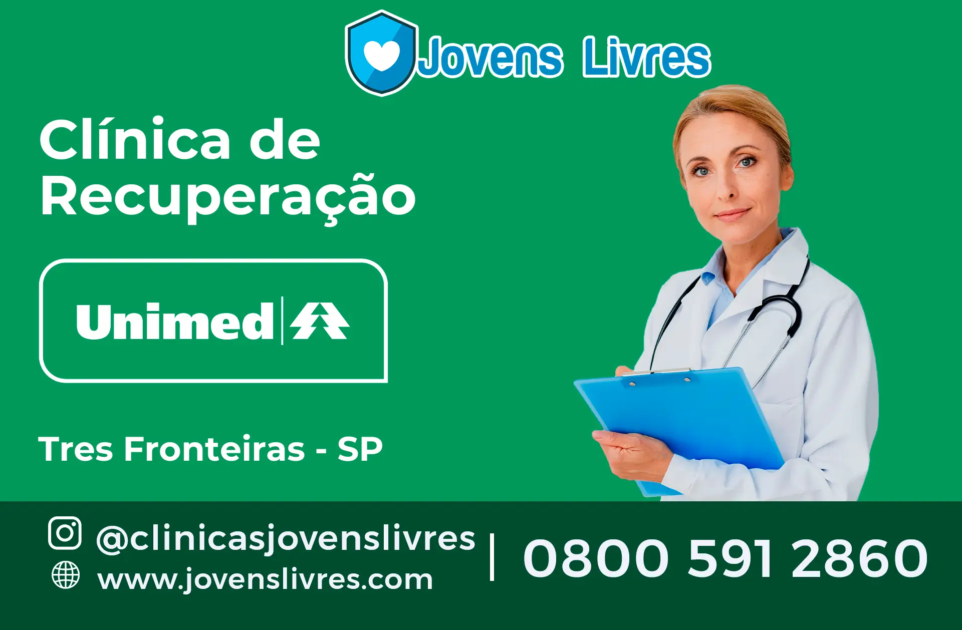 Clínica de Recuperação Unimed em Três Fronteiras - SP
