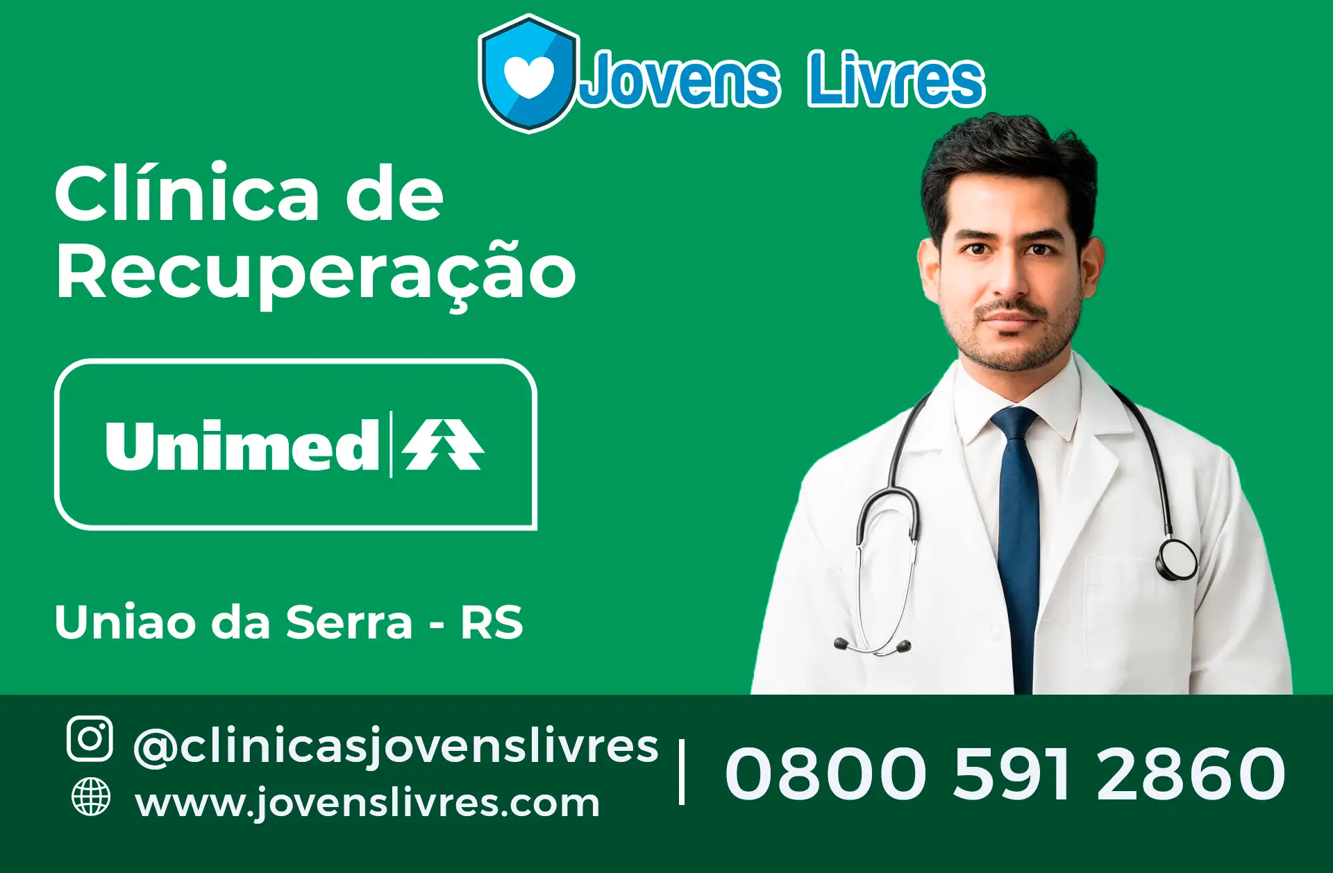Clínica de Recuperação Unimed em União da Serra - RS